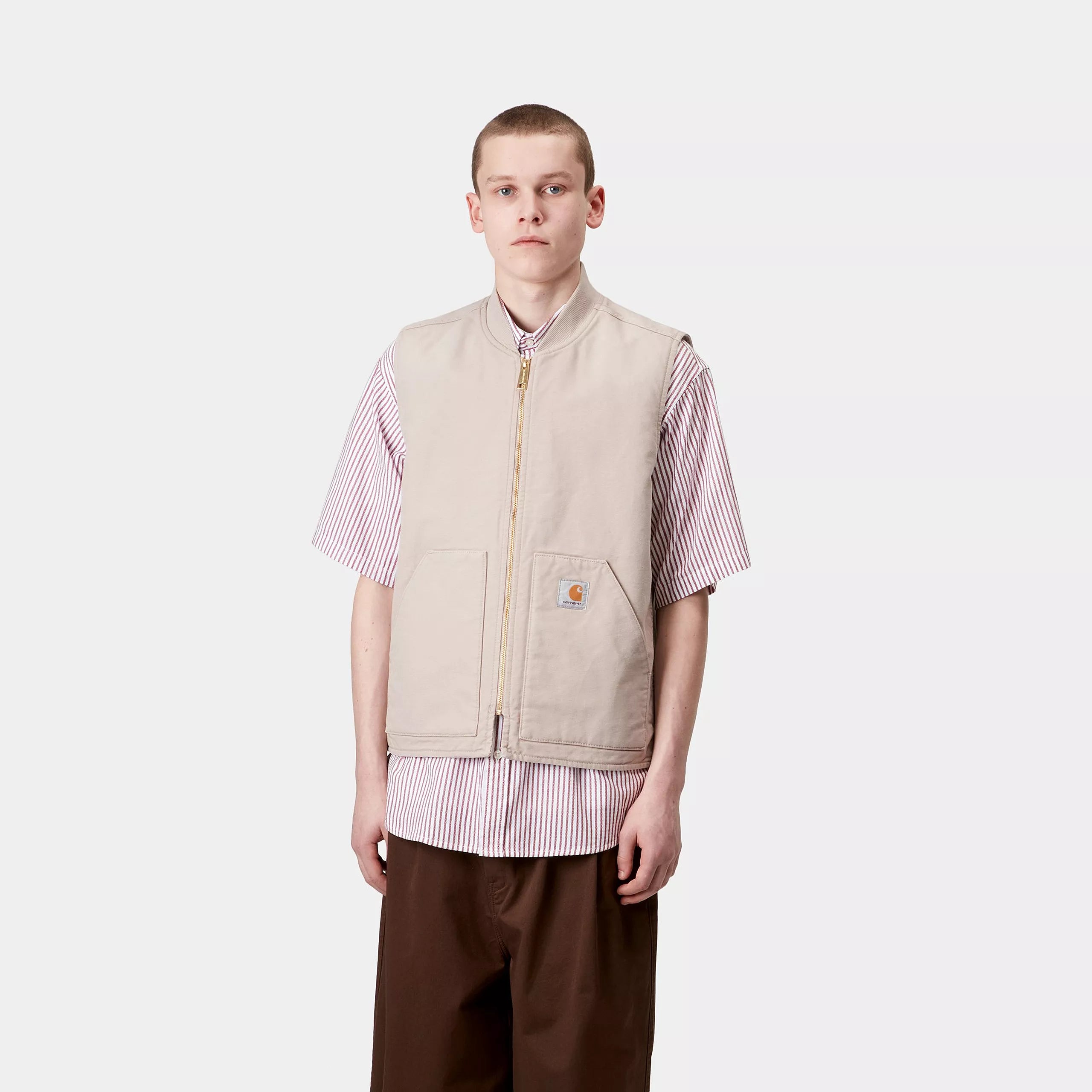 CLASSIC VEST - Dusky Beige (stone canvas)