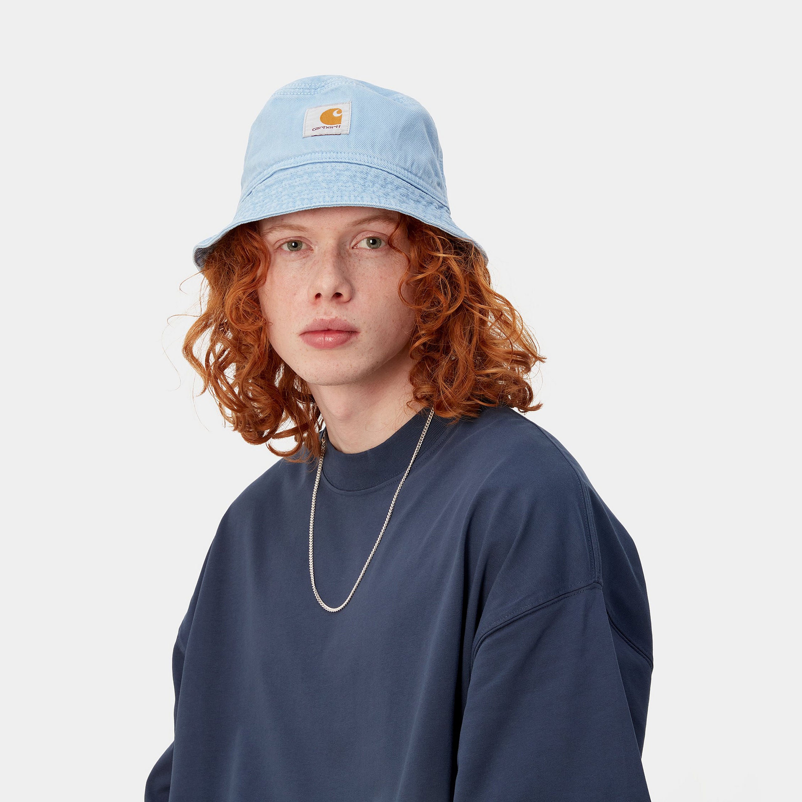 GARRISON BUCKET HAT - Frosted Blue (stone dyed)