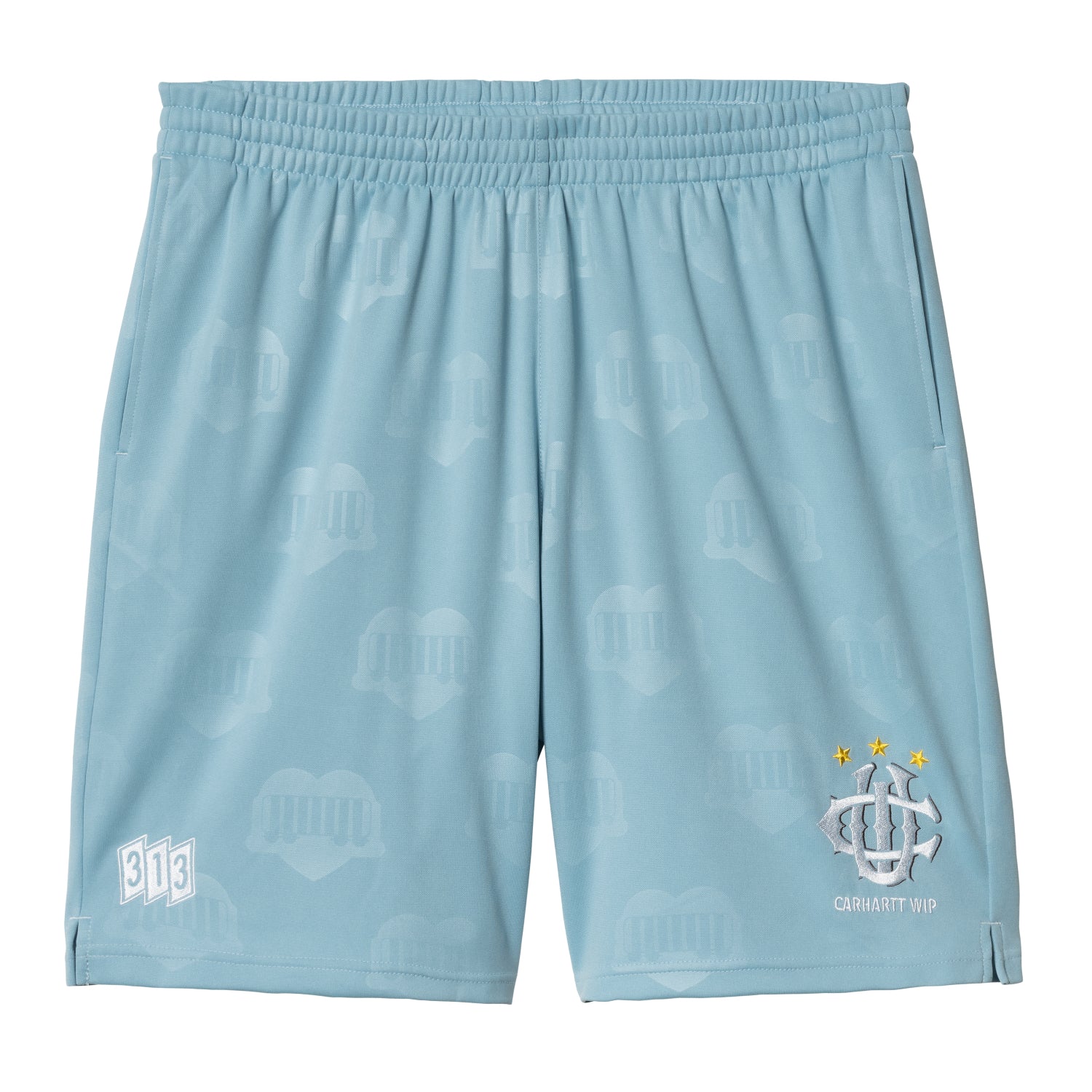 HARTT’S FOOTBALL SHORT - Heart Train Jacquard, Bluebird