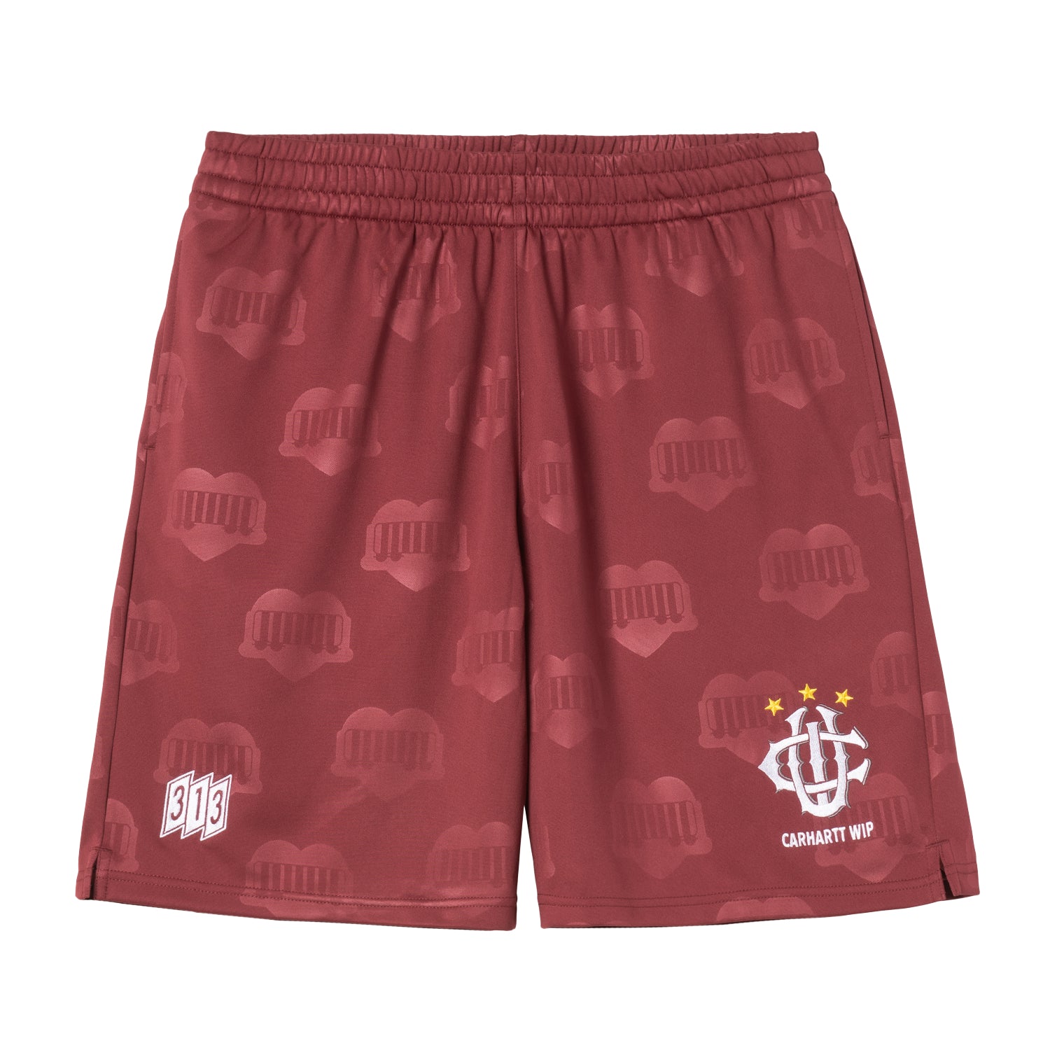 HARTT’S FOOTBALL SHORT - Heart Train Jacquard, Mulberry