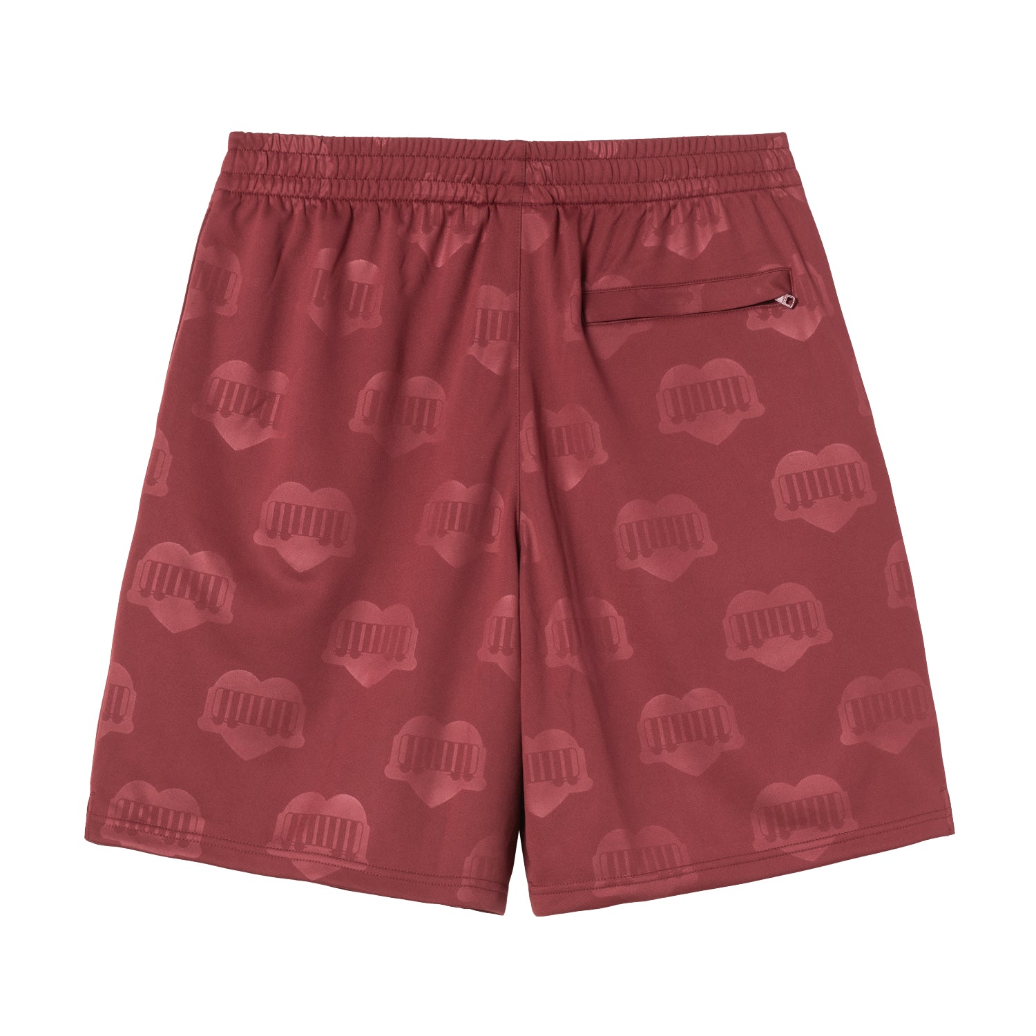 HARTT’S FOOTBALL SHORT - Heart Train Jacquard, Mulberry