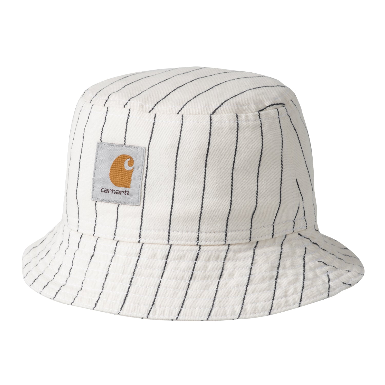HENDRY BUCKET HAT - Seaton Stripe, Wax / Dark Navy (rinsed)