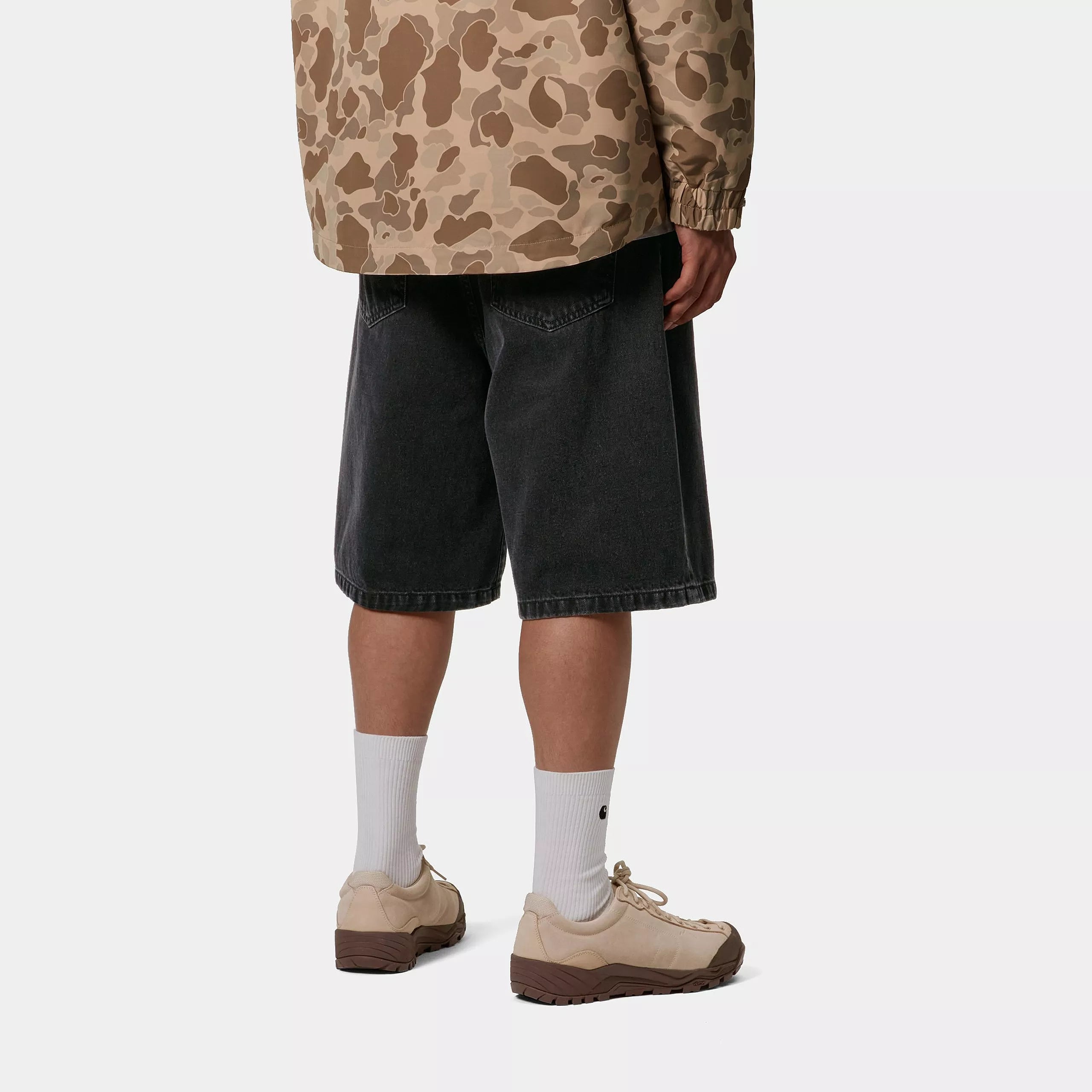 LANDON SHORT - Black (stone washed)