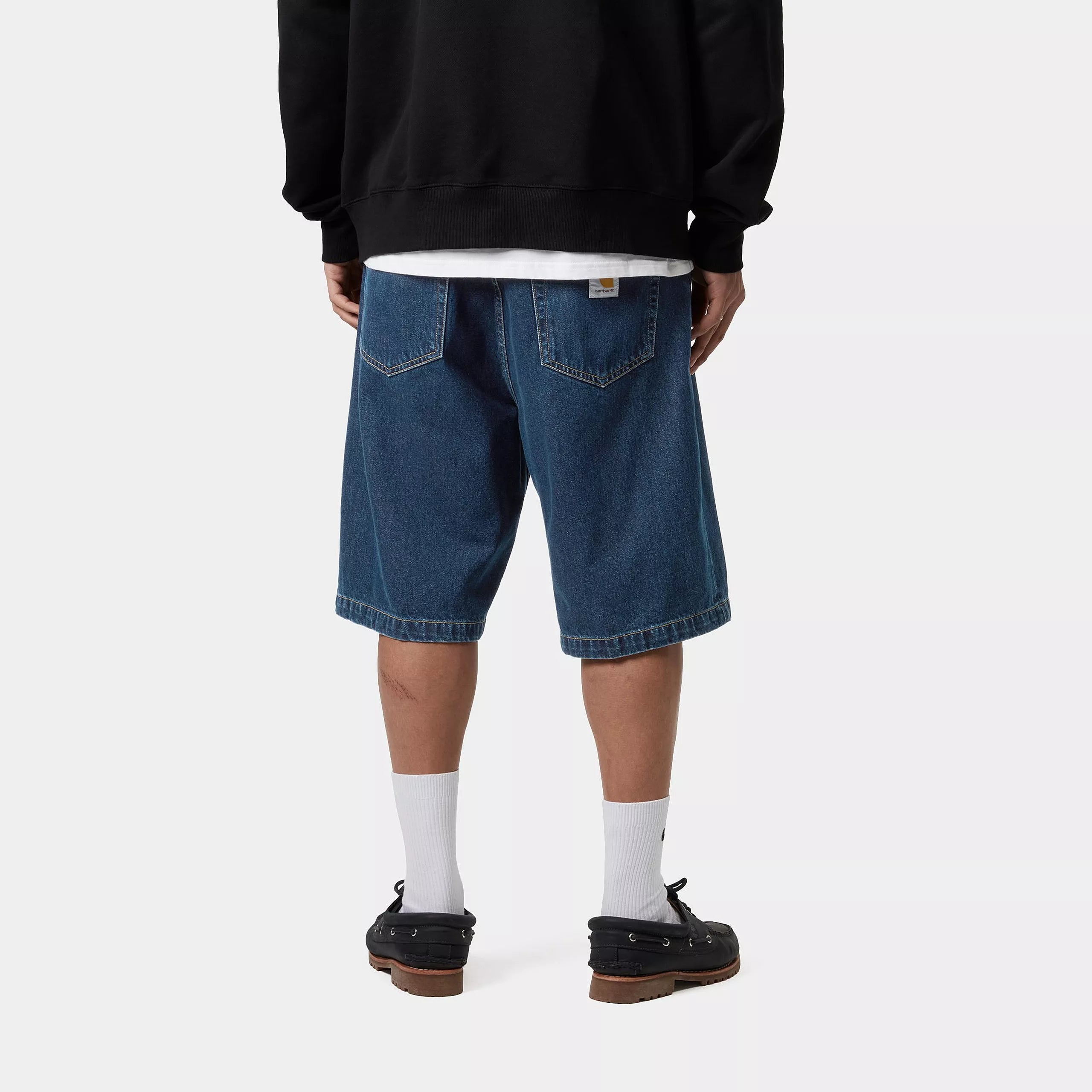 LANDON SHORT - Blue (stone washed)