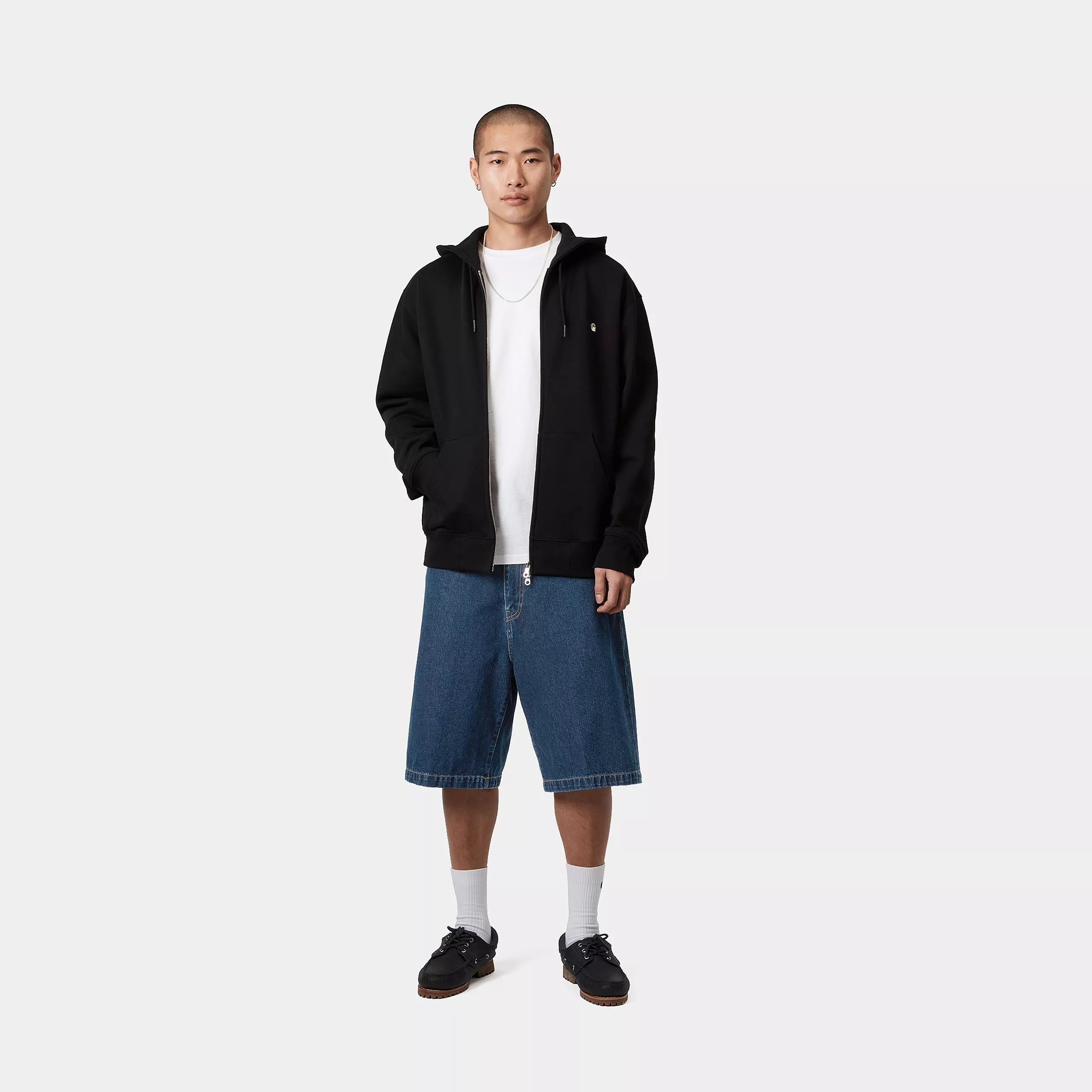 LANDON SHORT - Blue (stone washed)