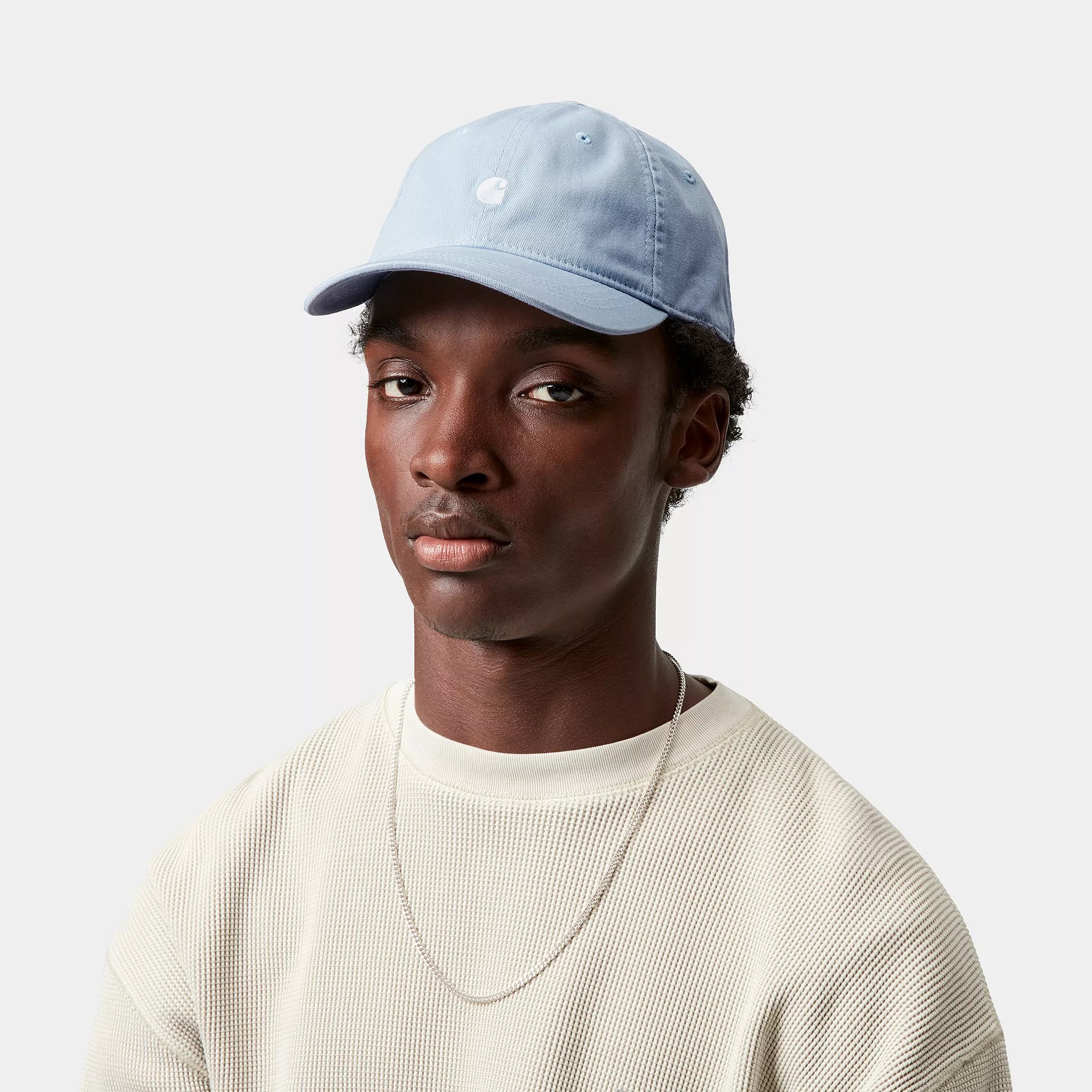 MADISON LOGO CAP - Blue Fog / White