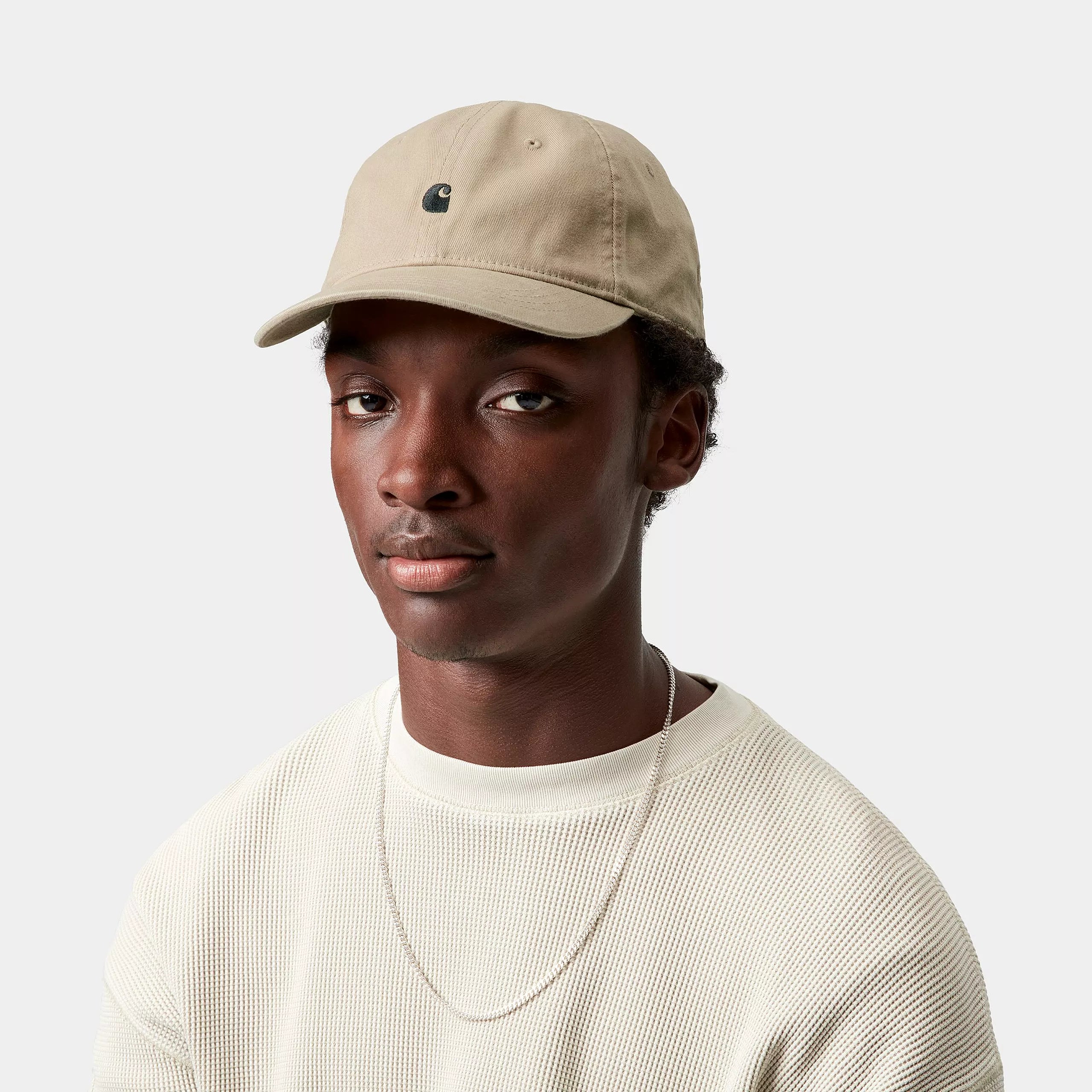 MADISON LOGO CAP - Leather / Black