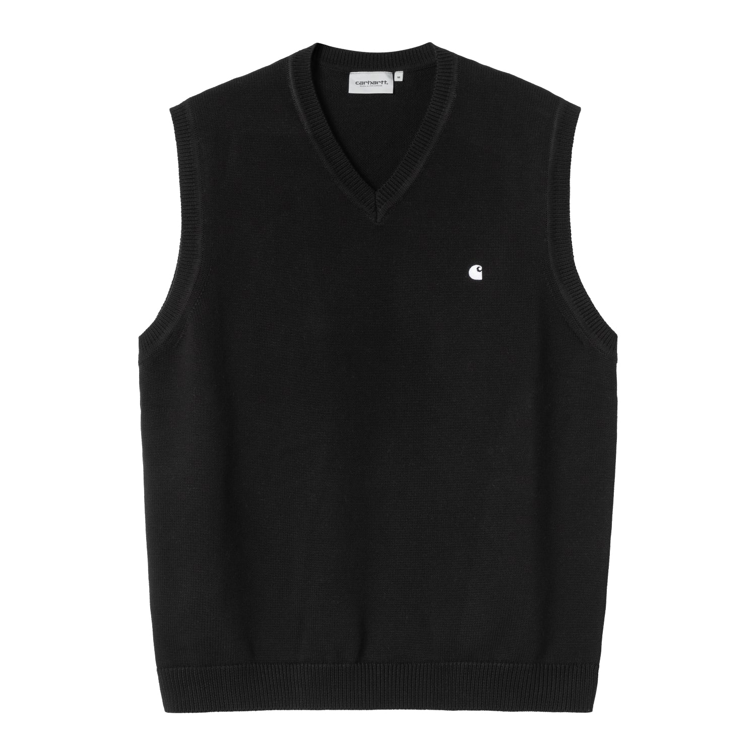 MADISON VEST SWEATER - Black / White