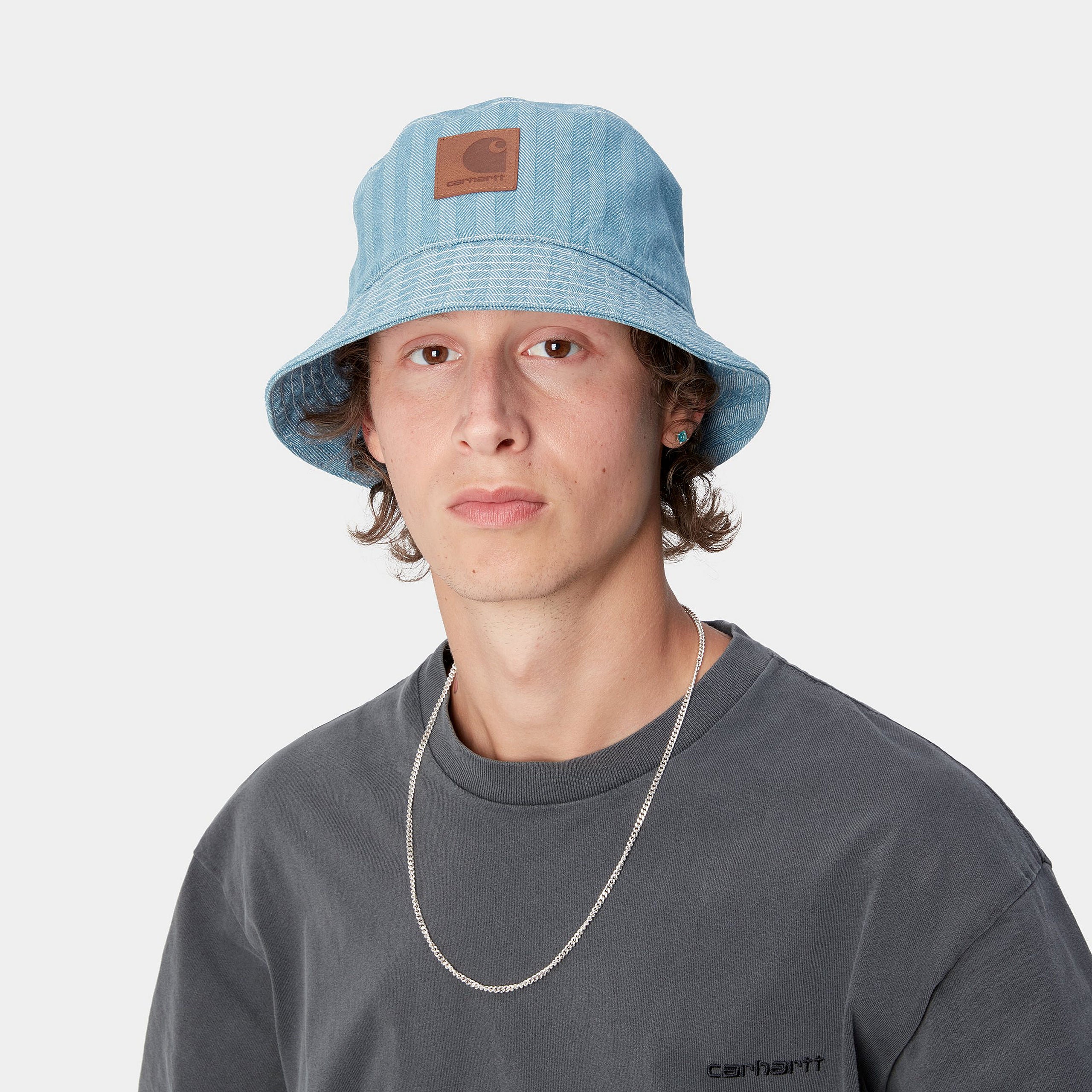 MENARD BUCKET HAT - Blue (rinsed)