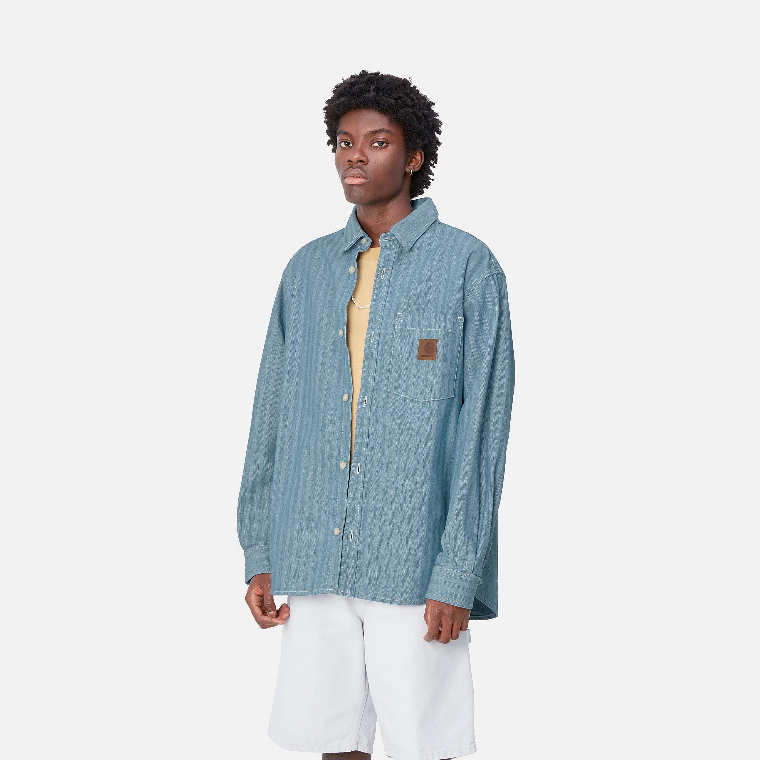 MENARD SHIRT JAC - Blue (rinsed)