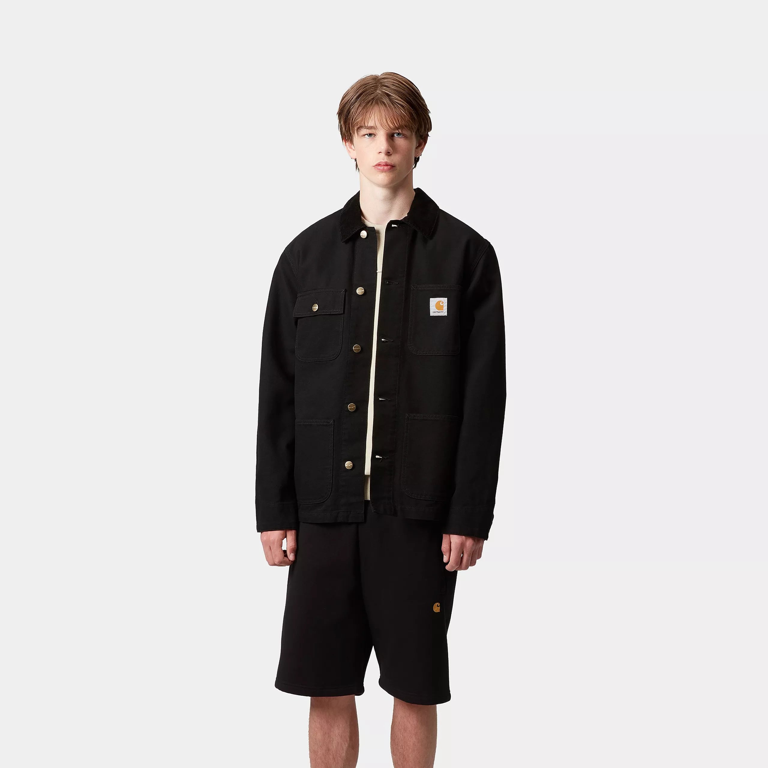 MICHIGAN COAT - Black / Black (rinsed)