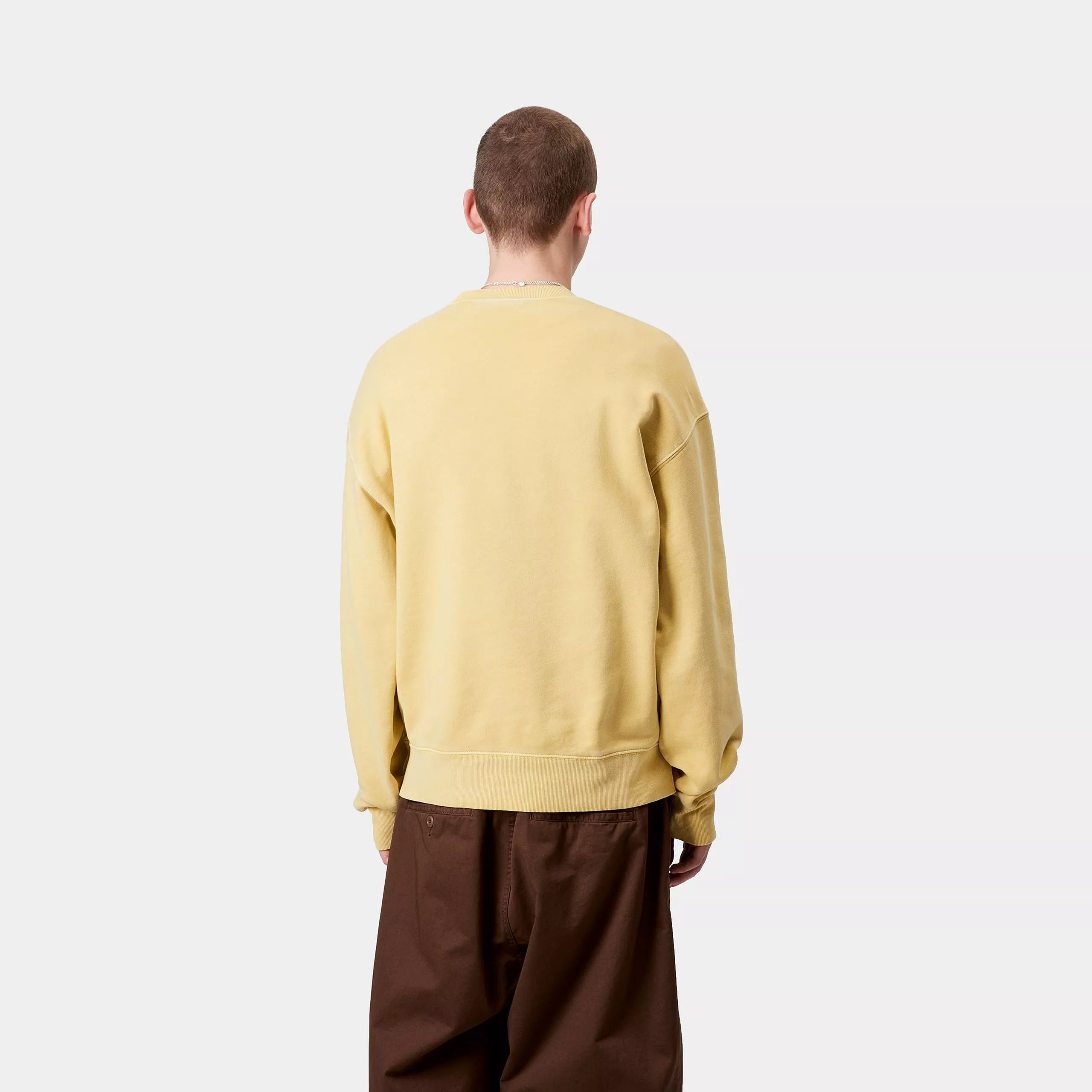 NELSON SWEATSHIRT - Air Yellow (garment dyed)