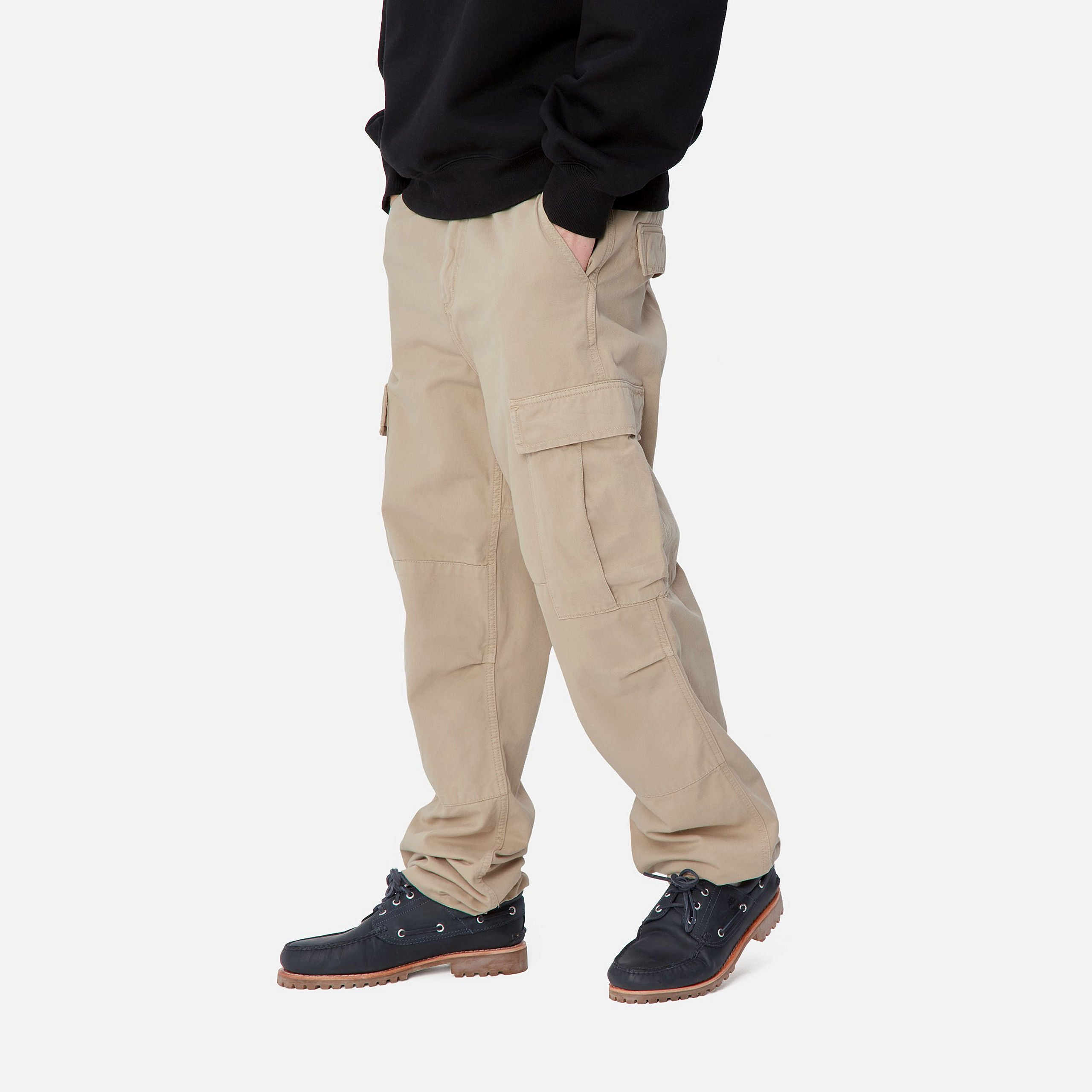 REGULAR CARGO PANT - Wall (garment dyed)