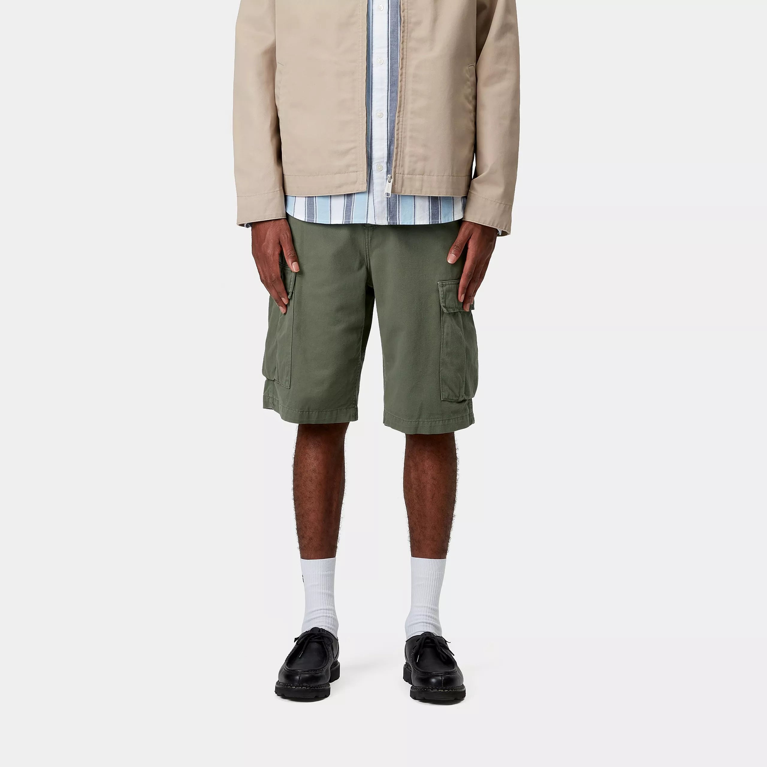 REGULAR CARGO SHORT - Dollar Green (garment dyed)
