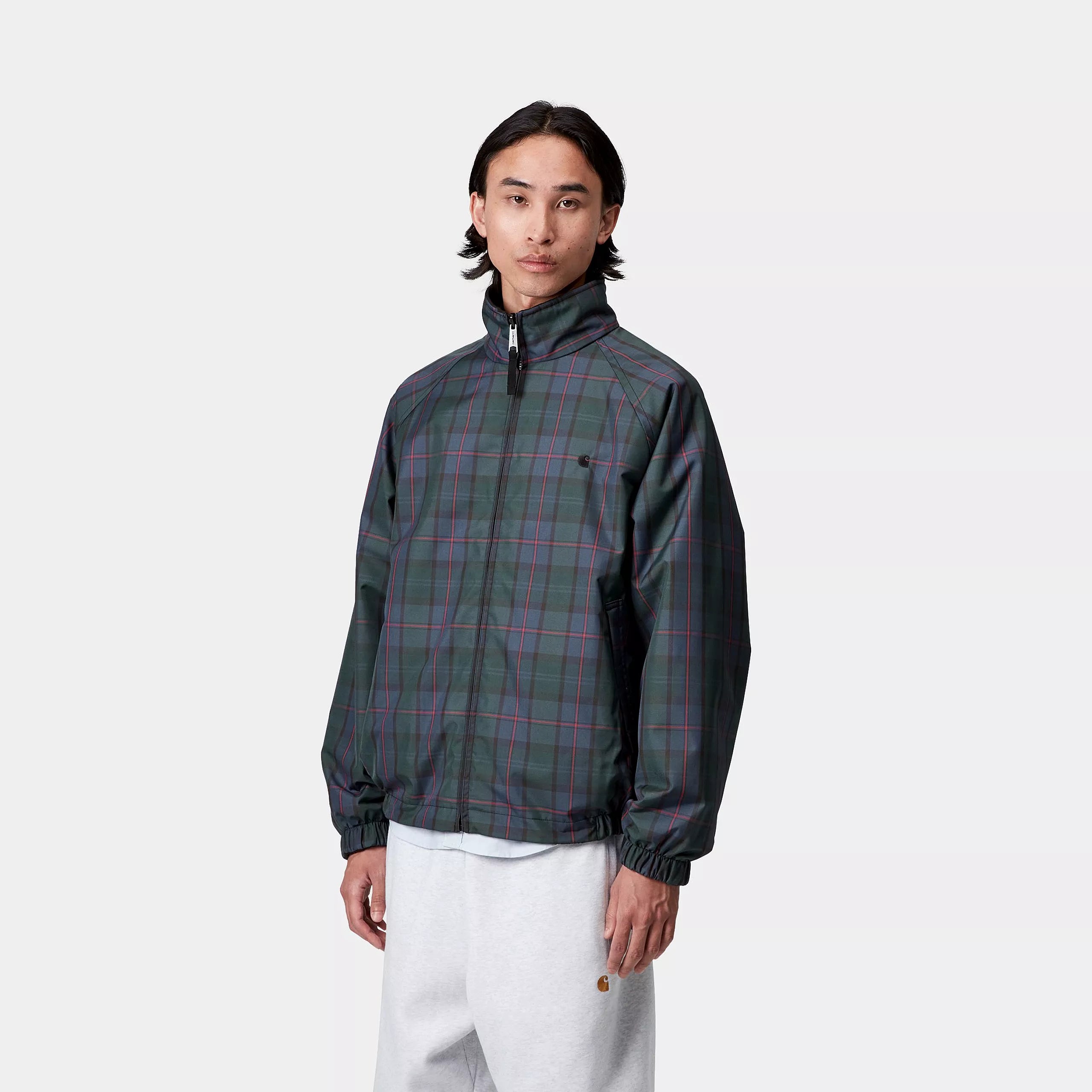 REVERSIBLE PLANER JACKET - Planer Check, Air Force Blue / Black