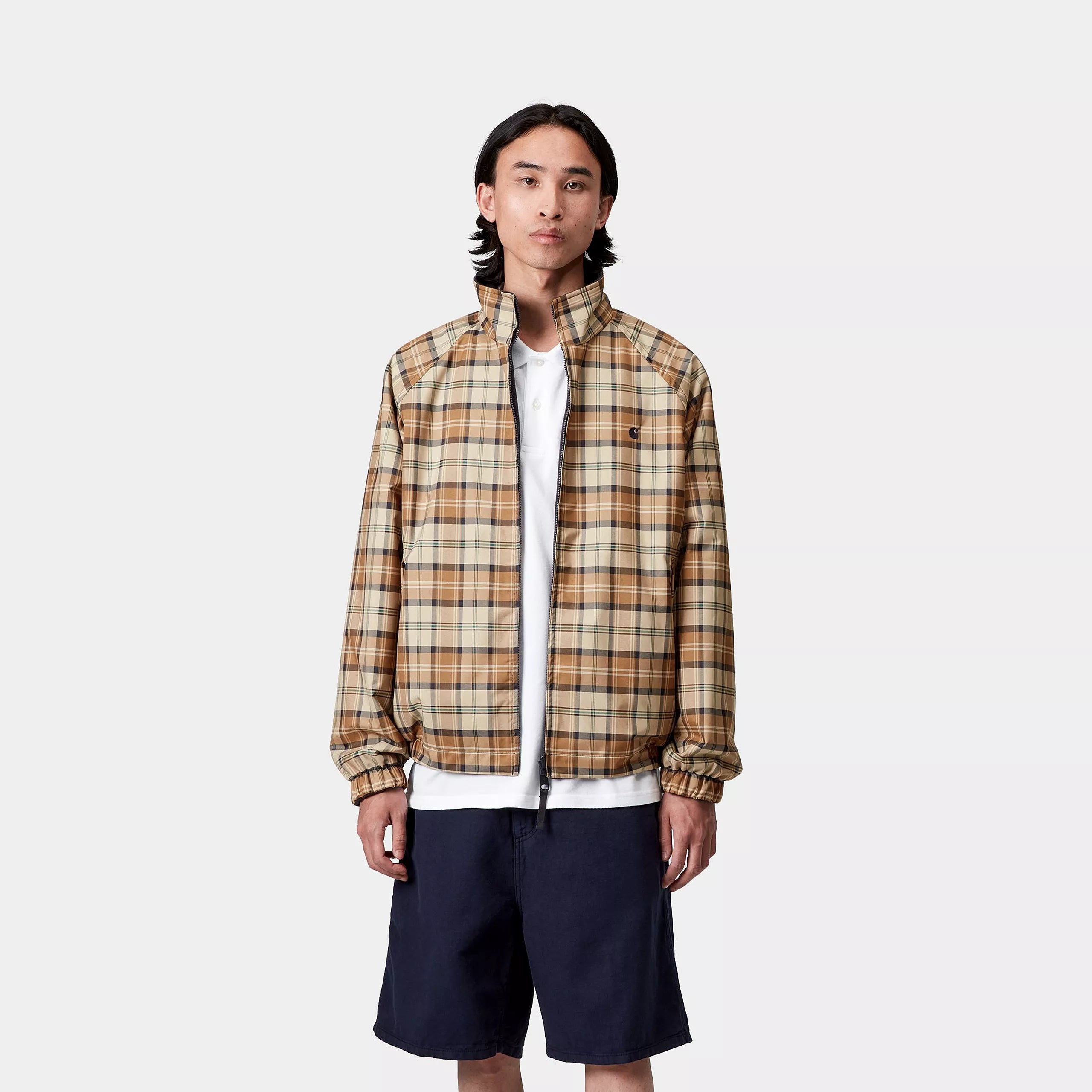REVERSIBLE PLANER JACKET - Planer Jacket, Planer Check, Wall / Air Force Blue