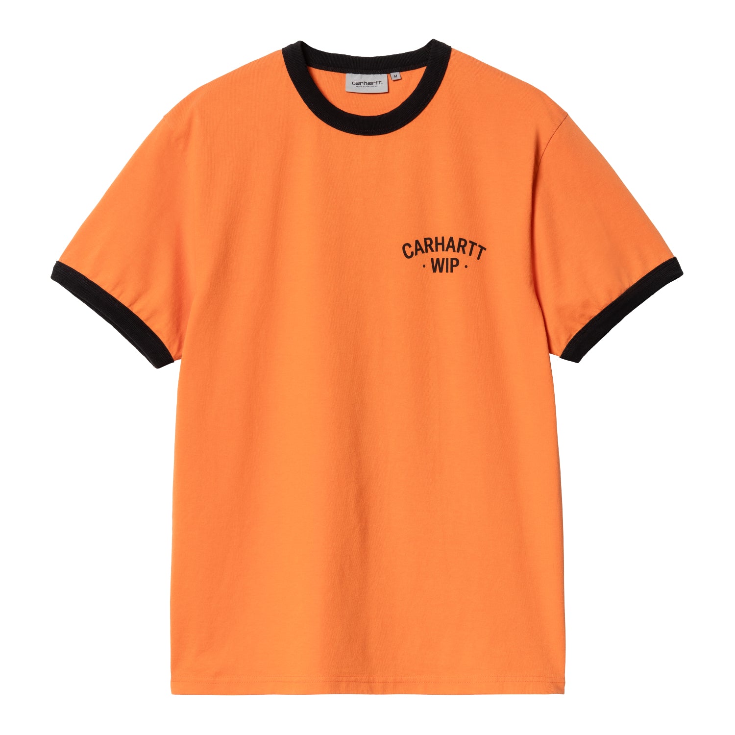 S/S 89 RINGER T-SHIRT - Pumpkin / Black
