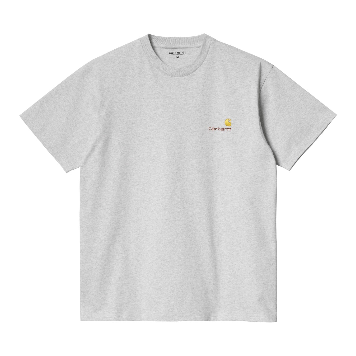S/S AMERICAN SCRIPT T-SHIRT - Ash Heather
