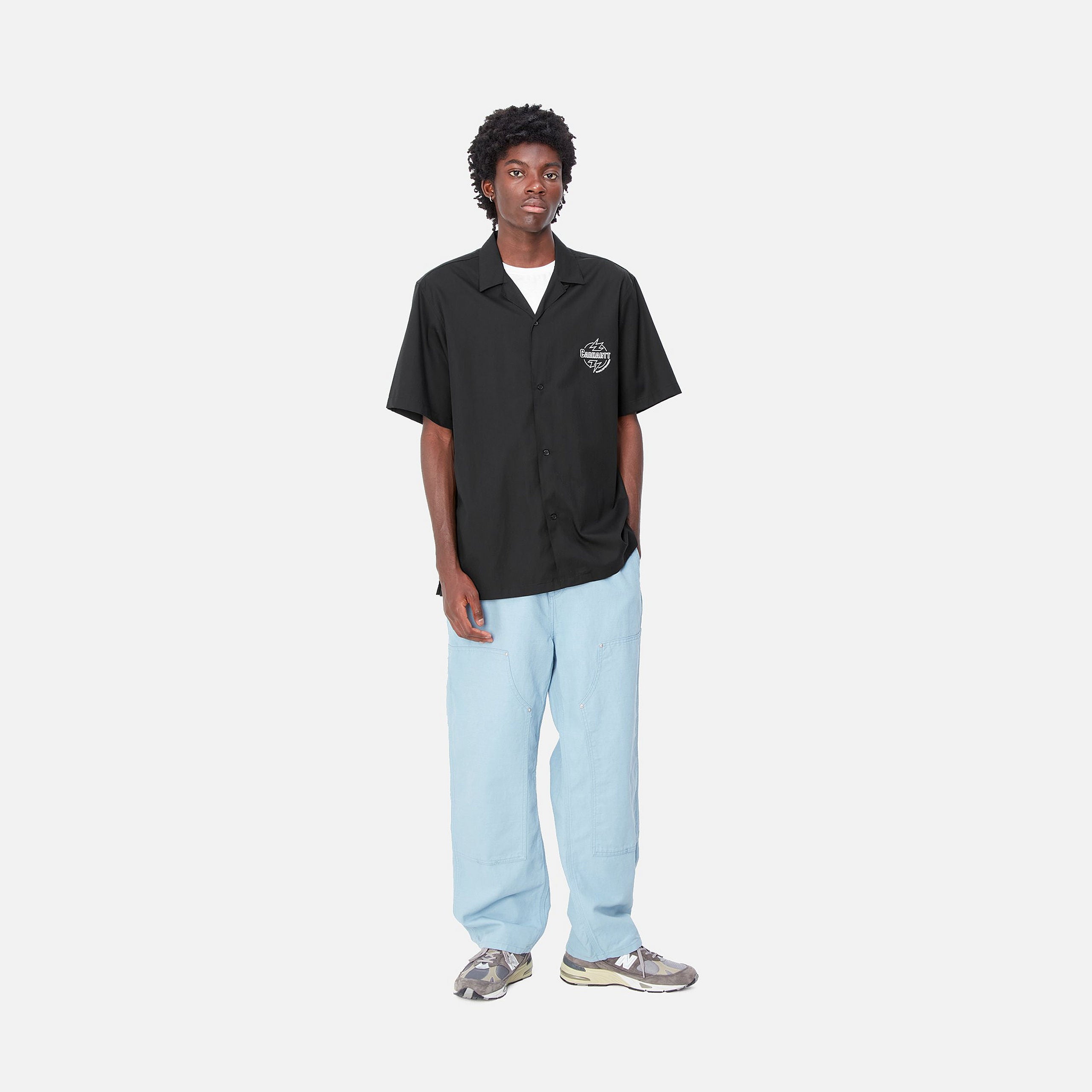 S/S BLAZE SHIRT - Black / Wax