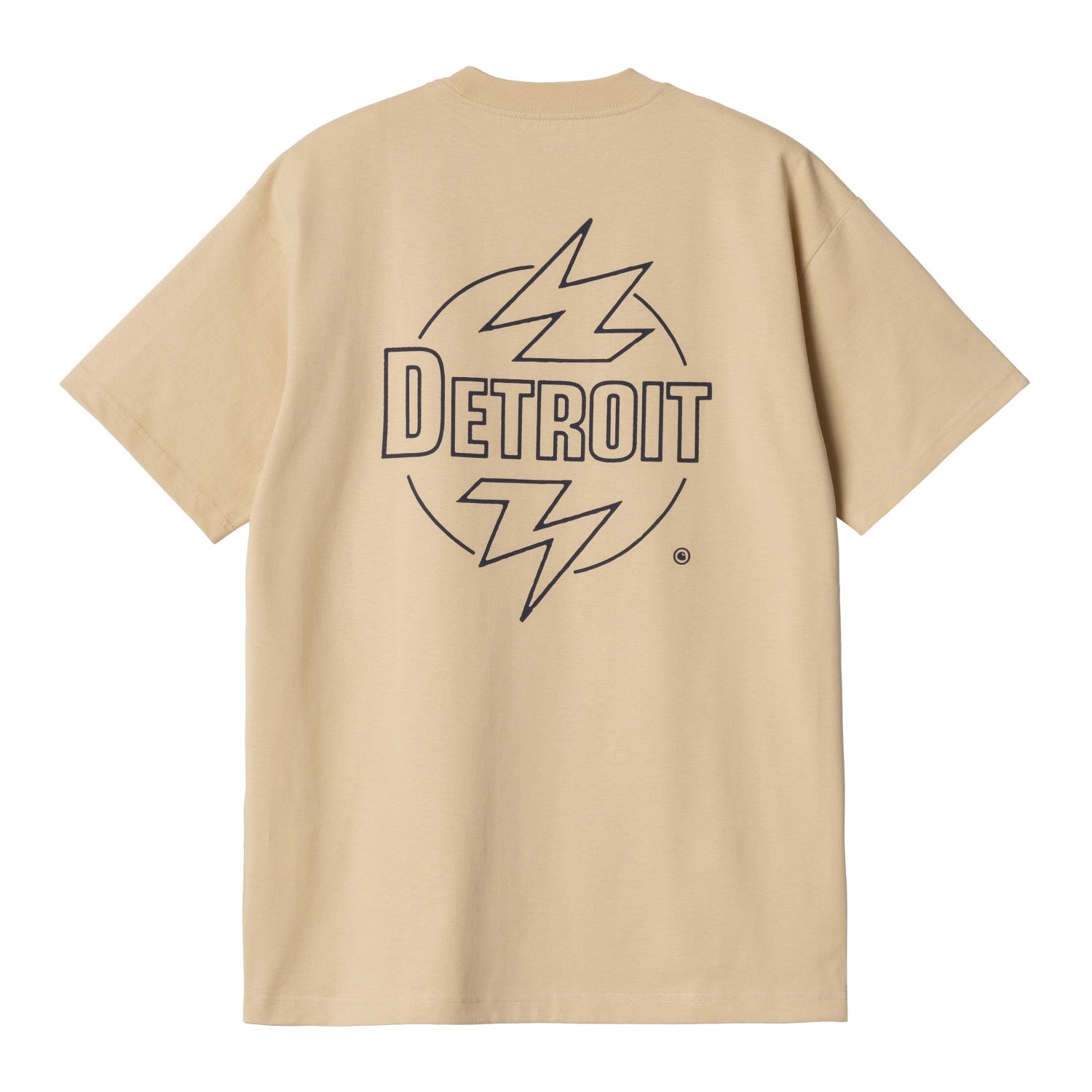 S/S BLAZE T-SHIRT - Cornsilk / Air Force Blue