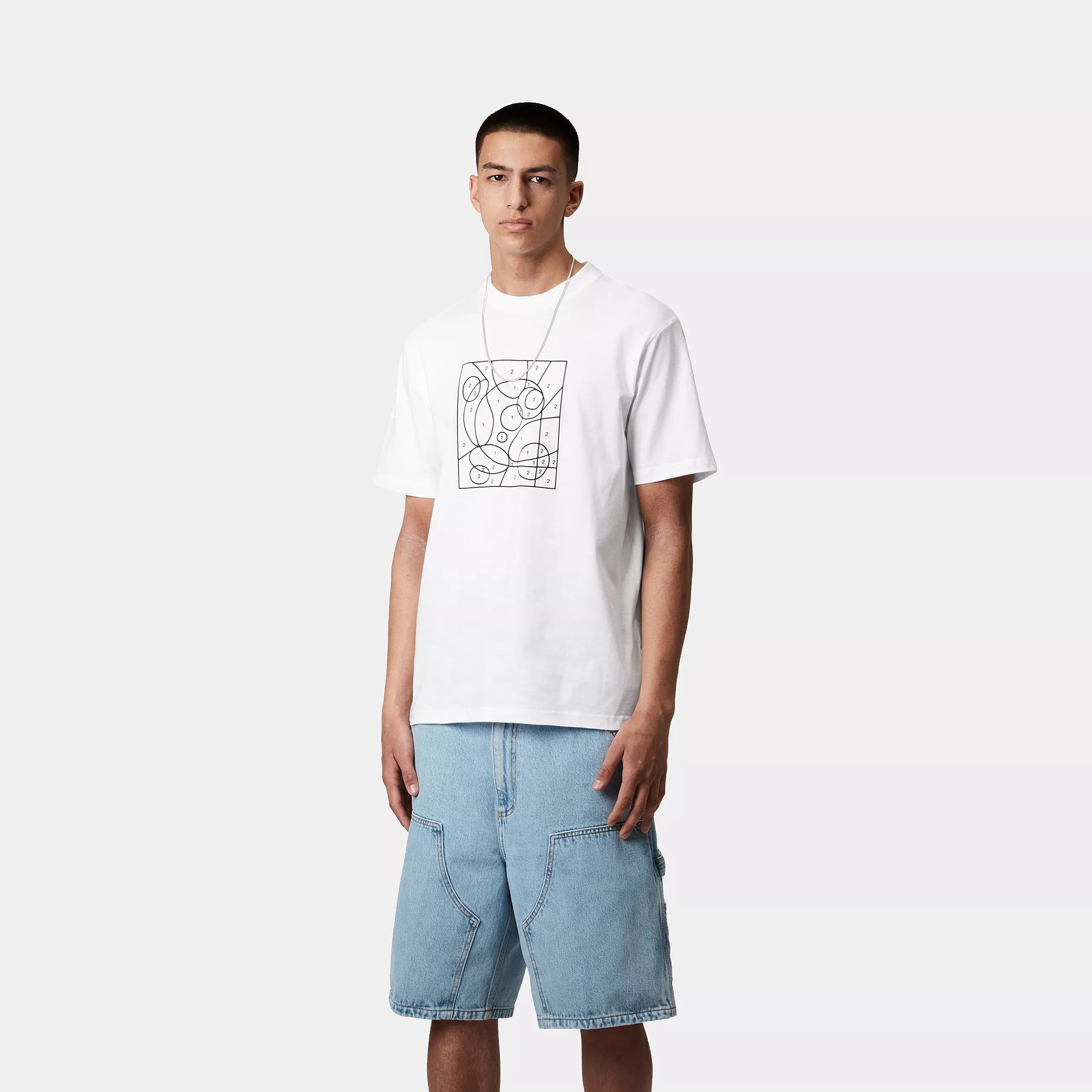S/S BY THE NUMBERS T-SHIRT - White / Black