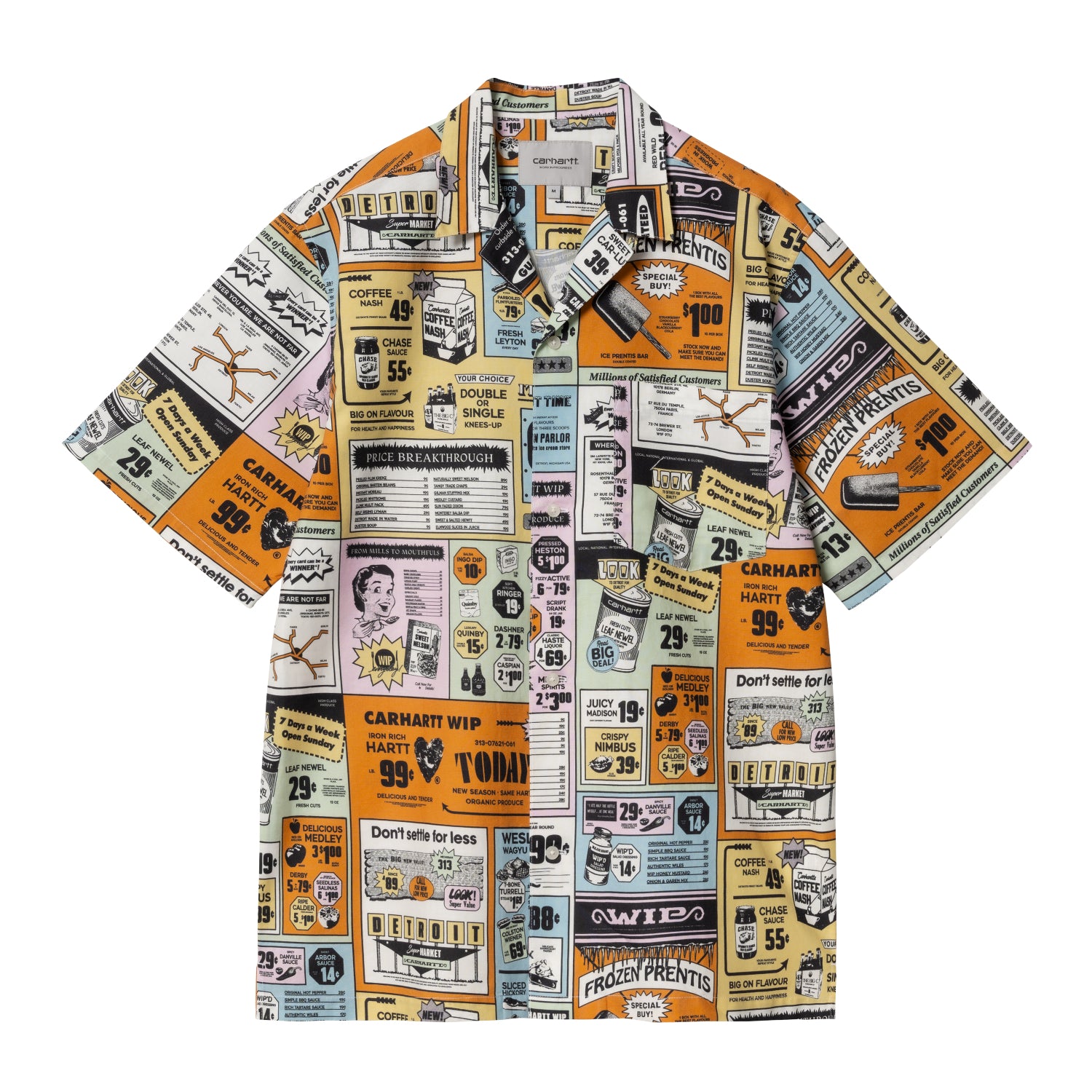 S/S CATALOGUE SHIRT - Catalogue Print / Hue