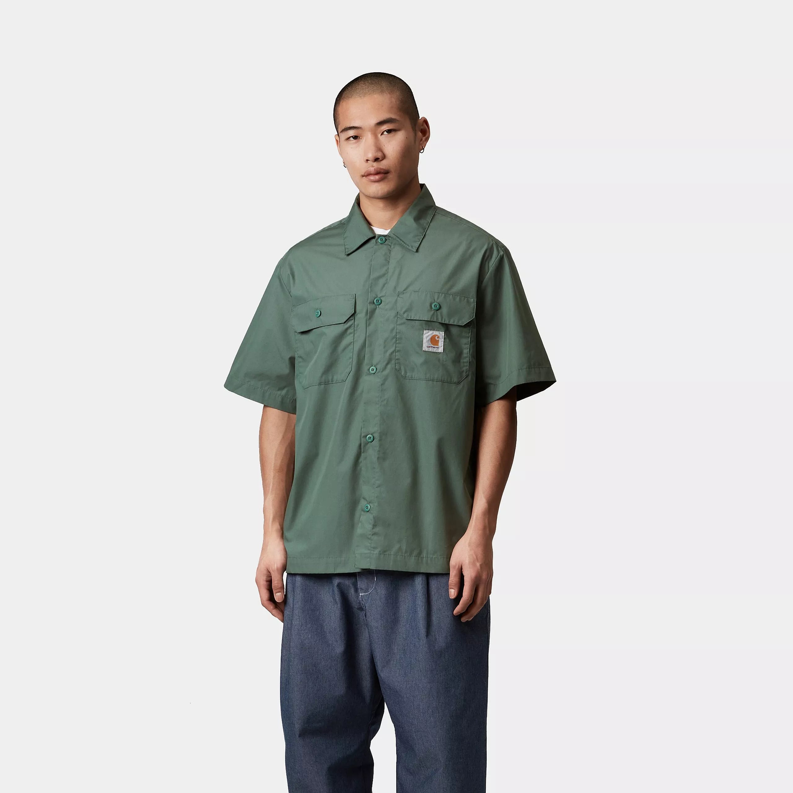 S/S CRAFT SHIRT - Silver Pine