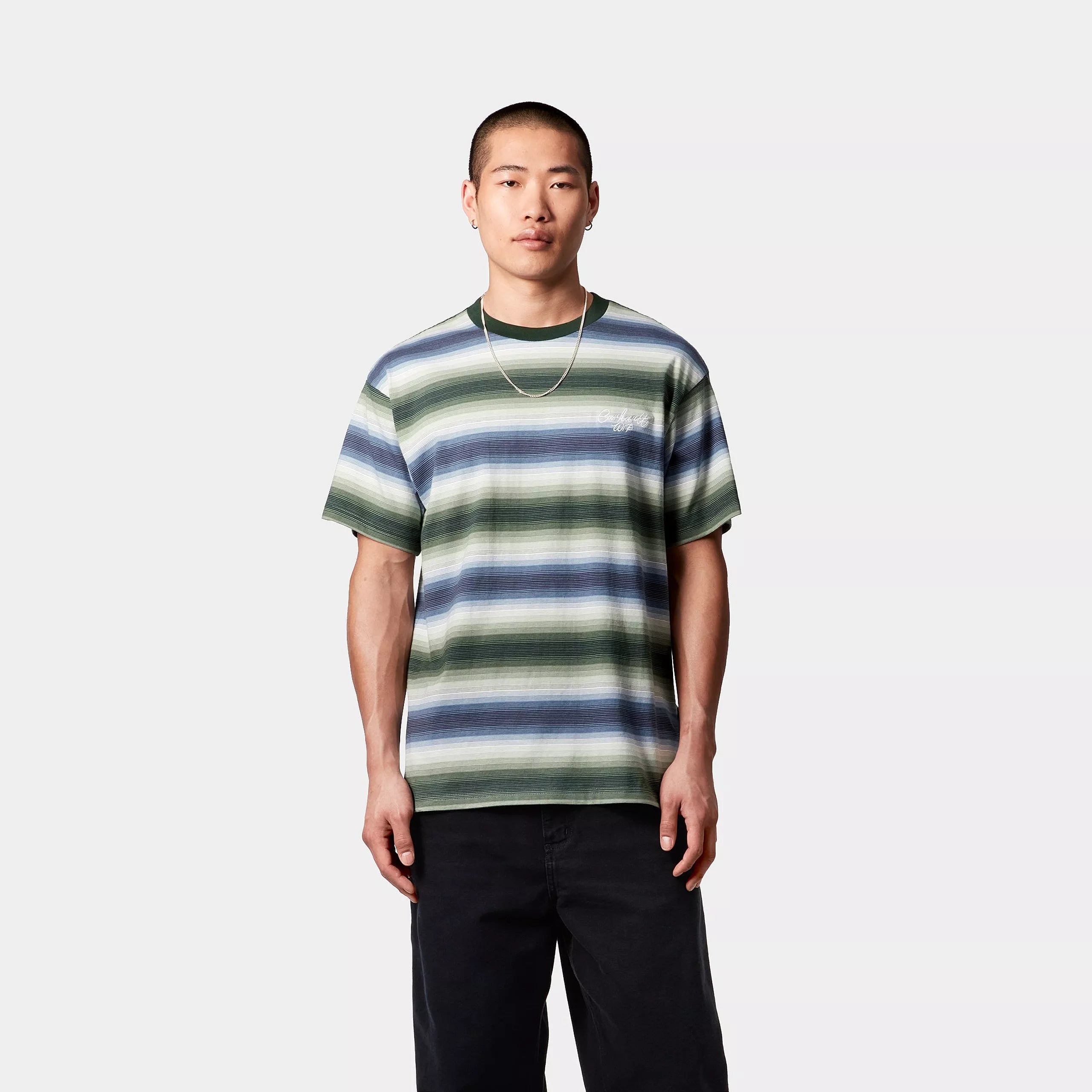 S/S DASHNER T-SHIRT - Dashner Stripe, Park