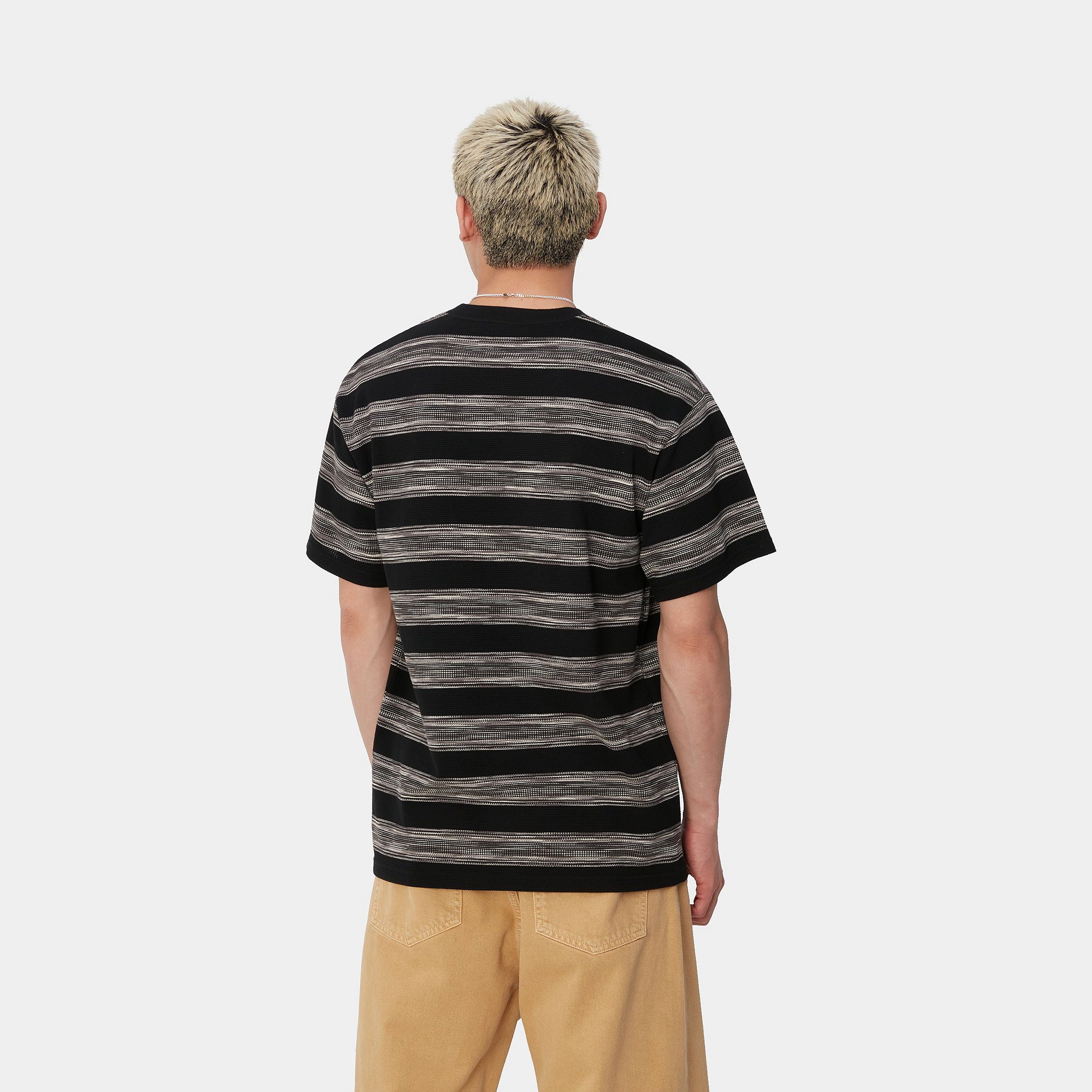 S/S DODSON POCKET T-SHIRT - Dodson Stripe Horizontal, Black