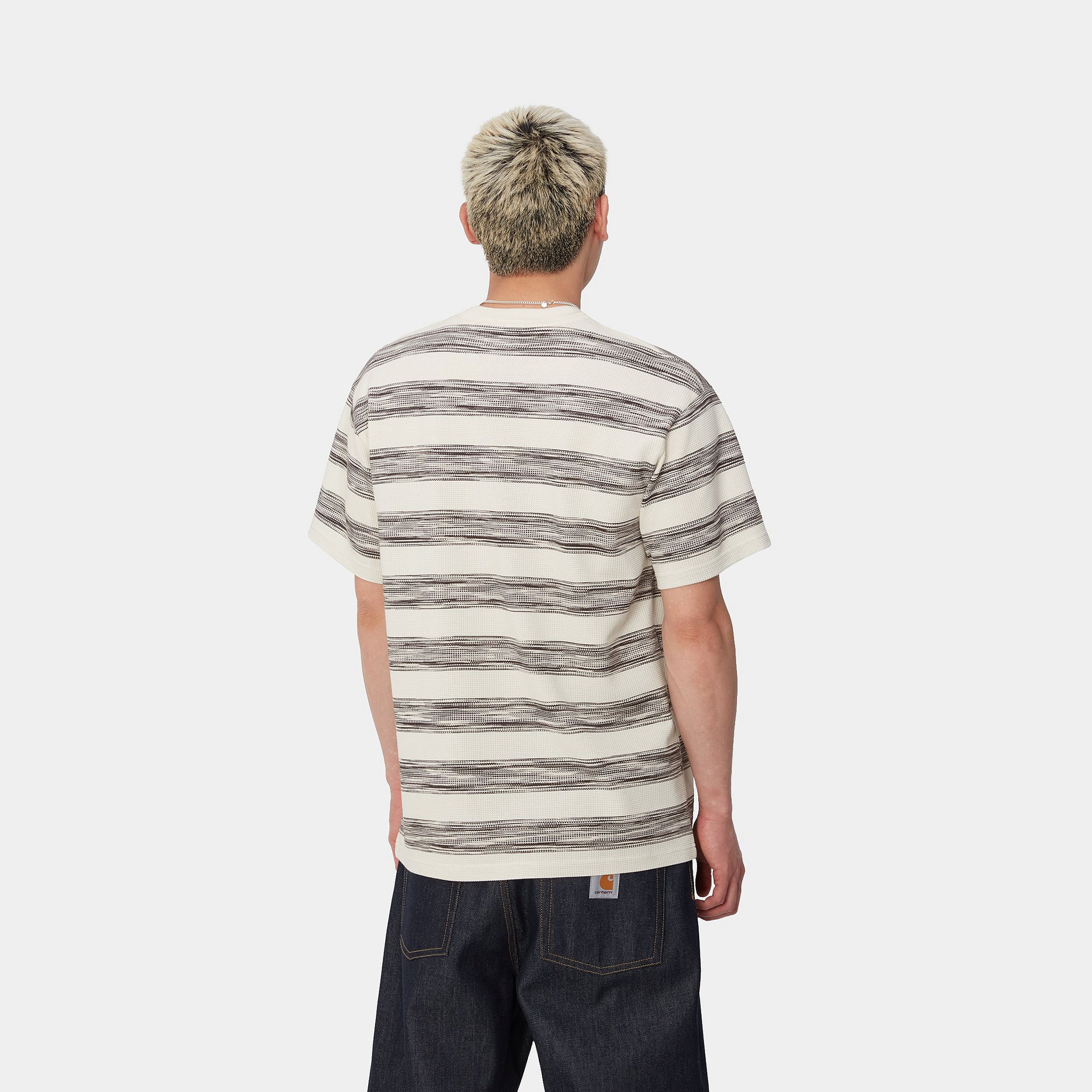 S/S DODSON POCKET T-SHIRT - Dodson Stripe Horizontal, Natural