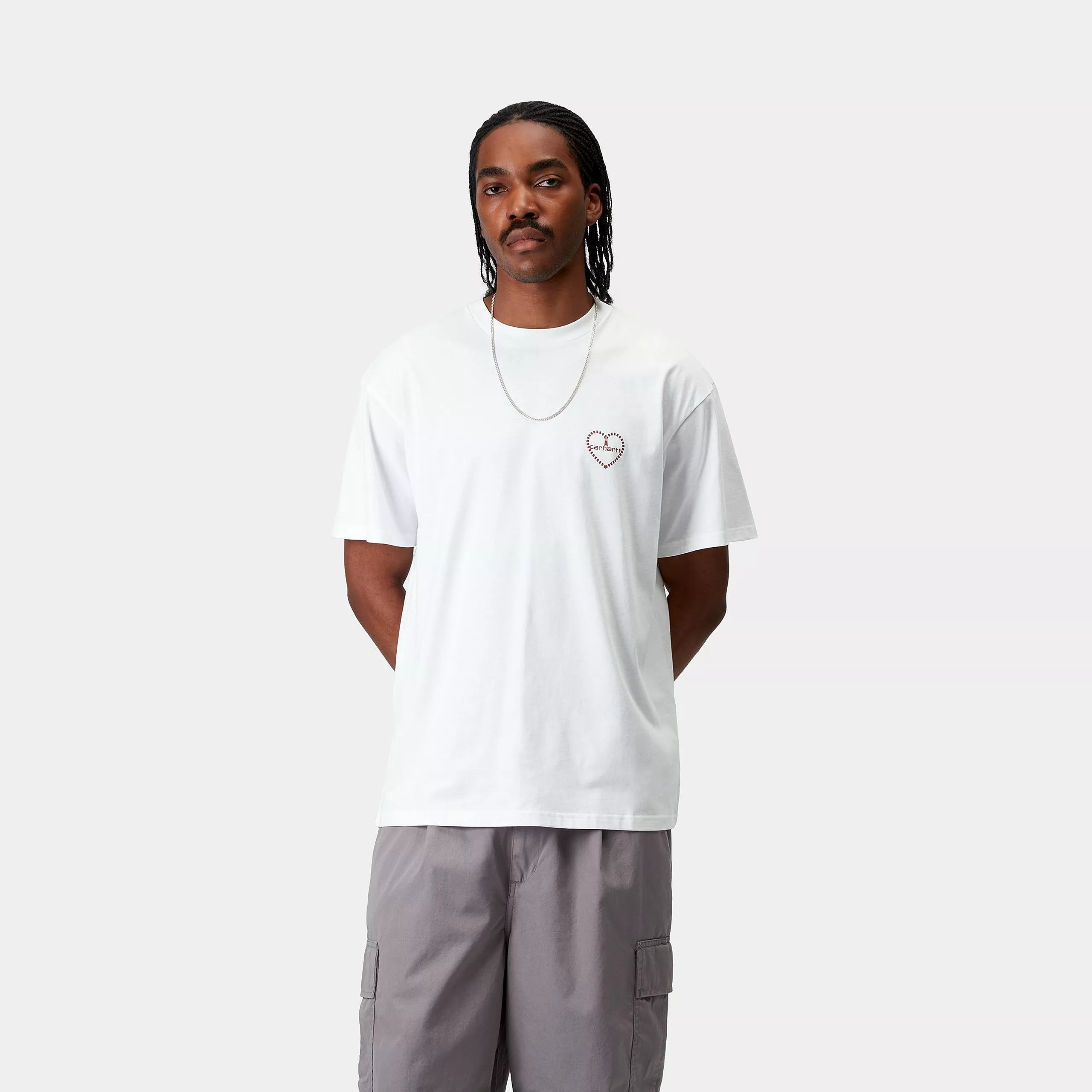 S/S FUROSHIKI T-SHIRT - White / Red