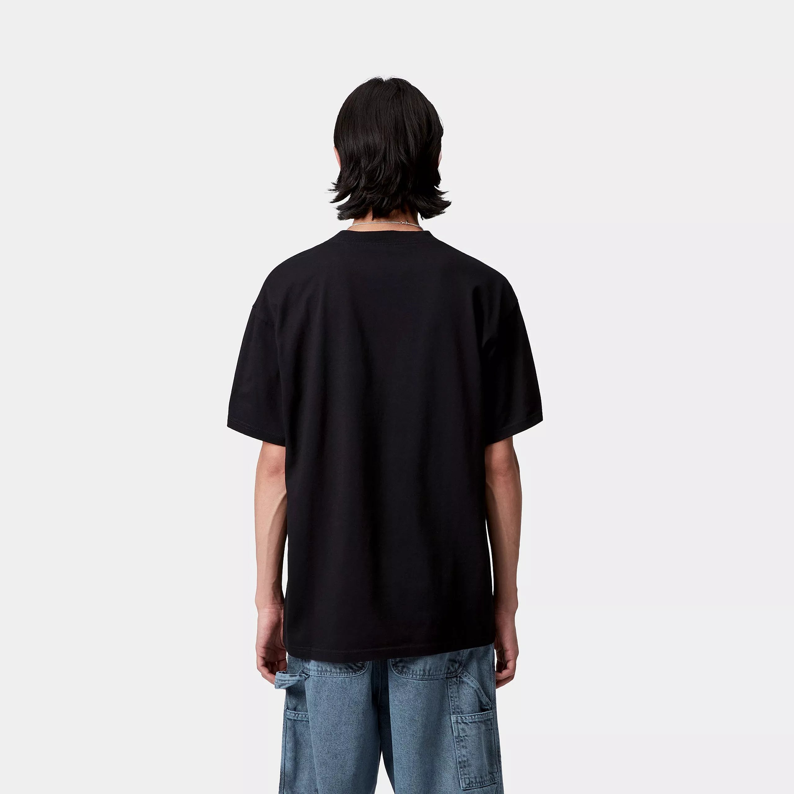 S/S LOUDER T-SHIRT - Black (heavy enzyme wash)