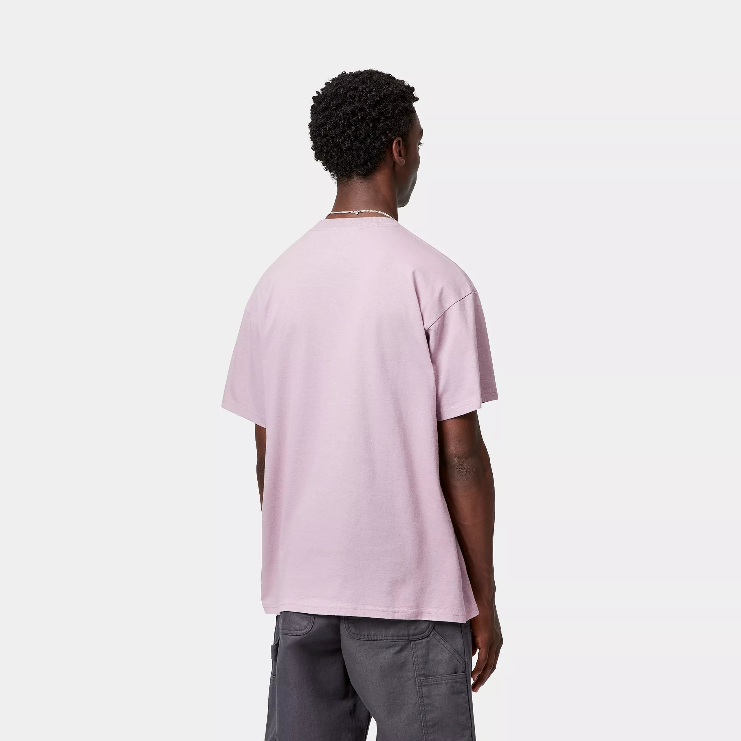 S/S LOUDER T-SHIRT - Pink Fog (heavy enzyme wash)