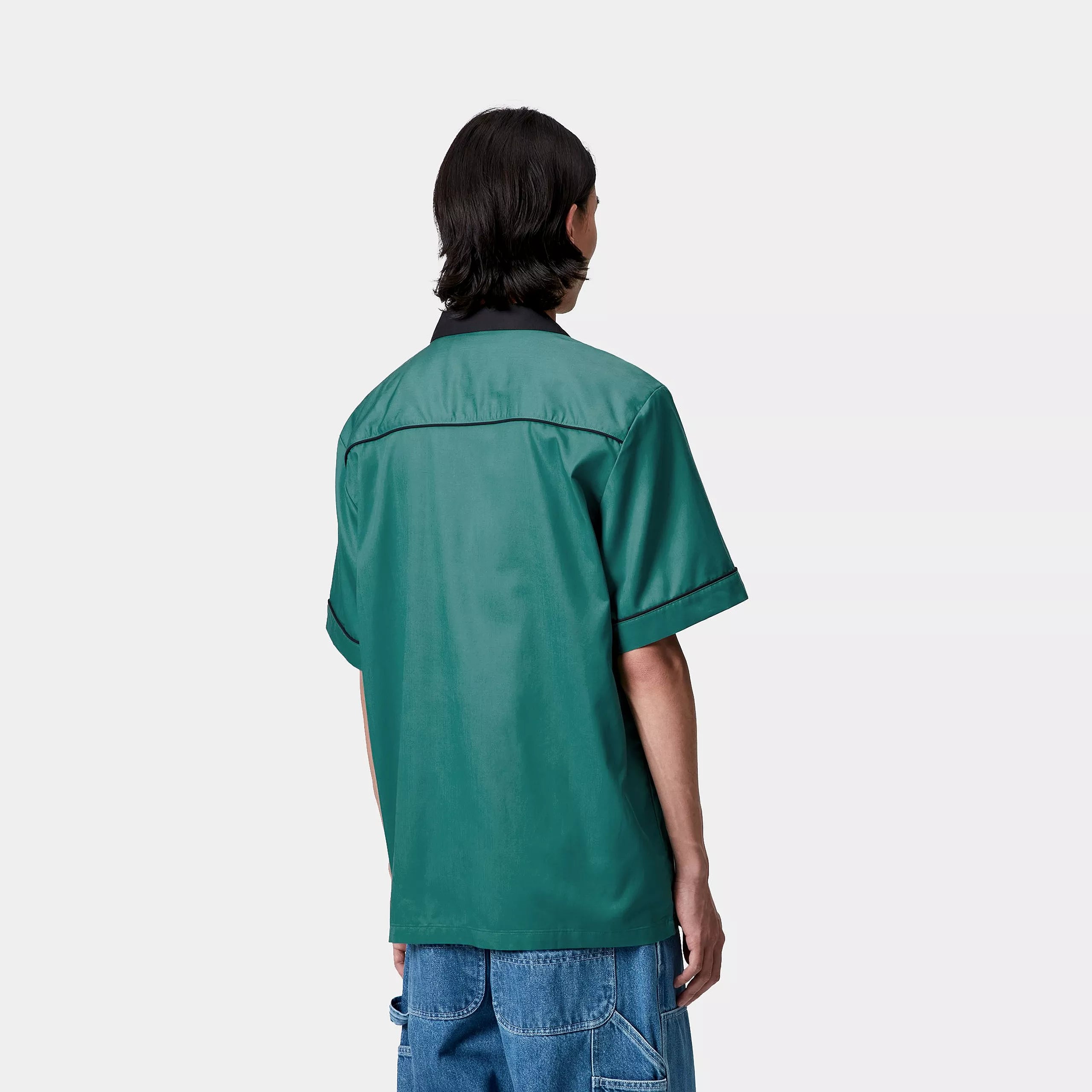 S/S BOWL SHIRT - Saguaro / Black