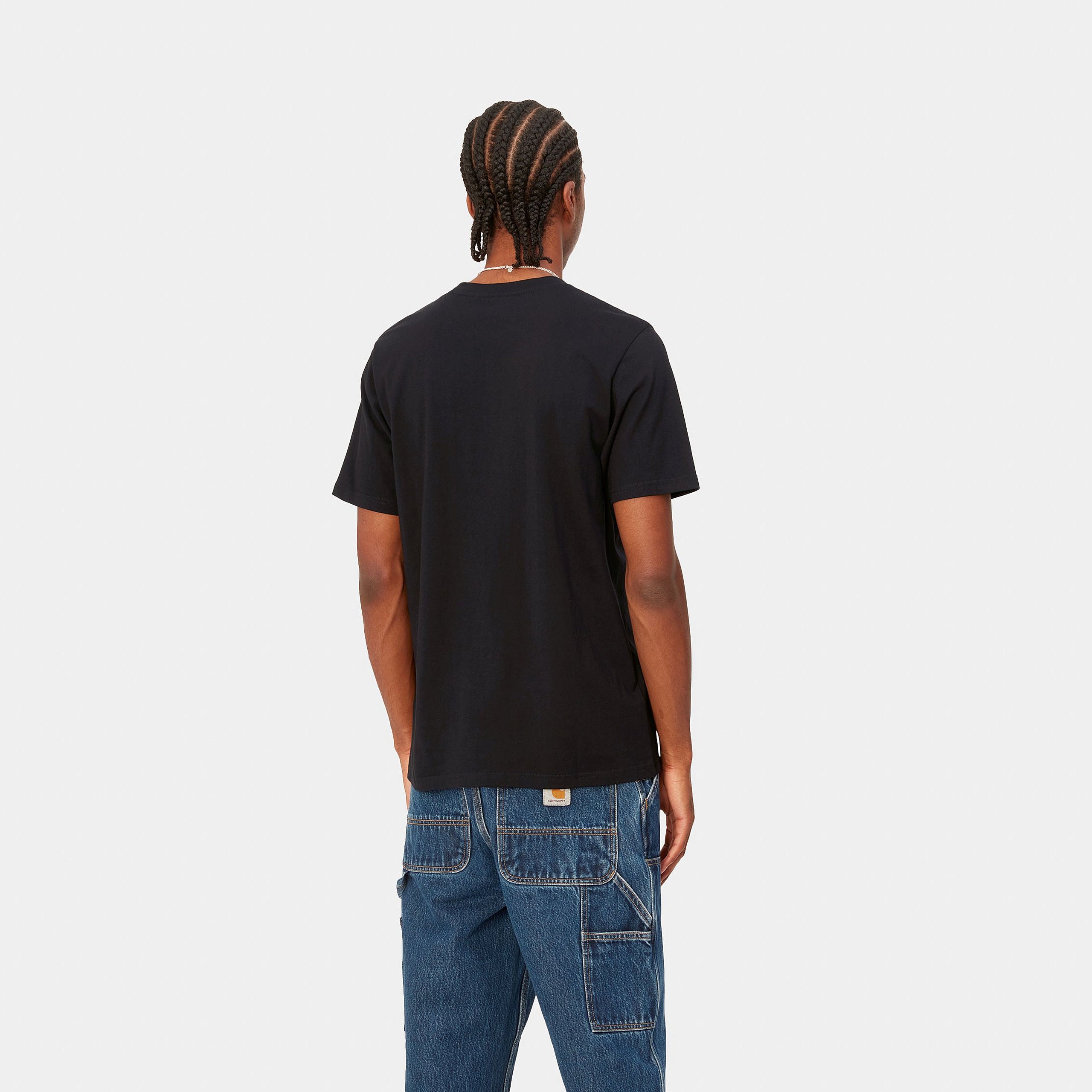 S/S POCKET T-SHIRT - Black