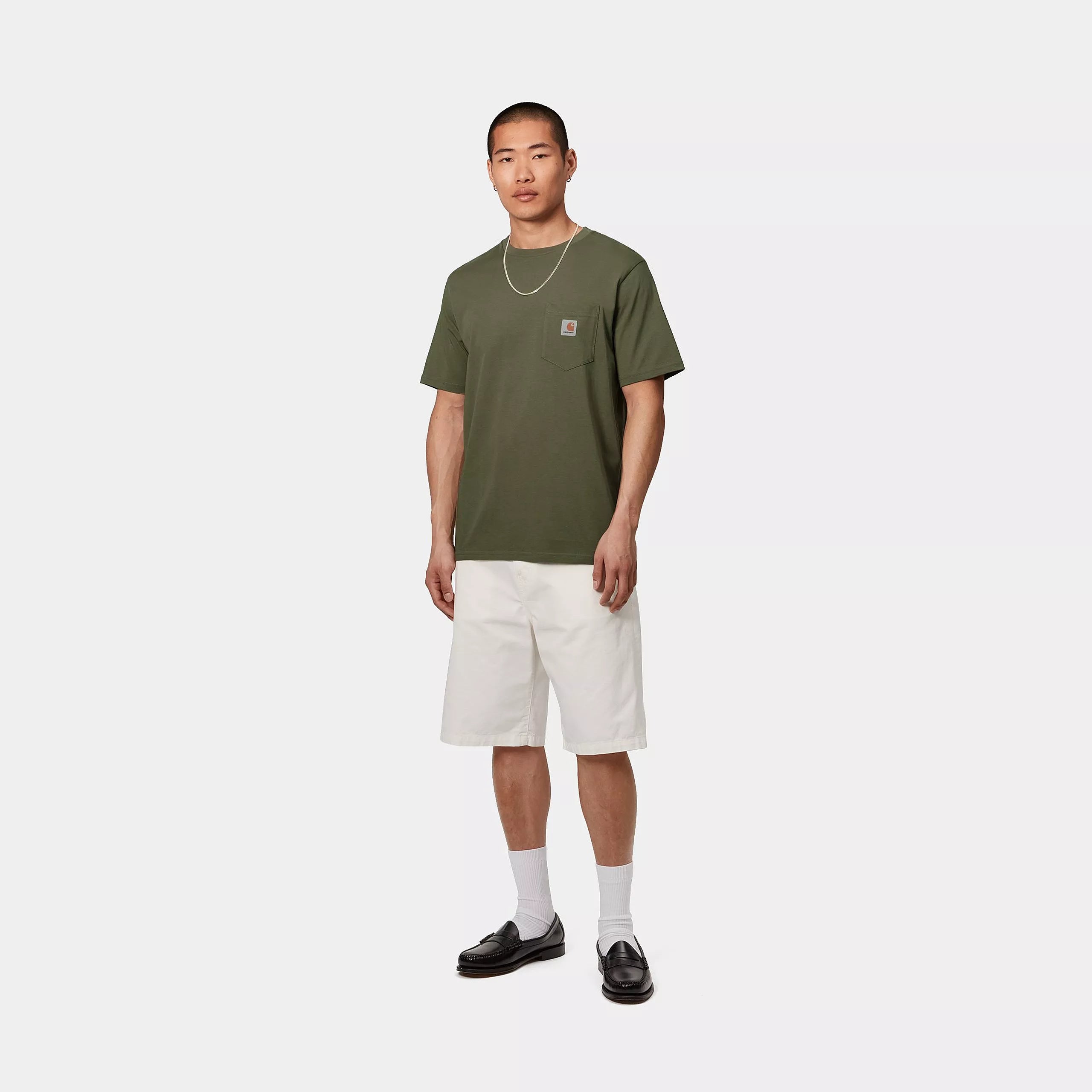 S/S POCKET T-SHIRT - Dollar Green