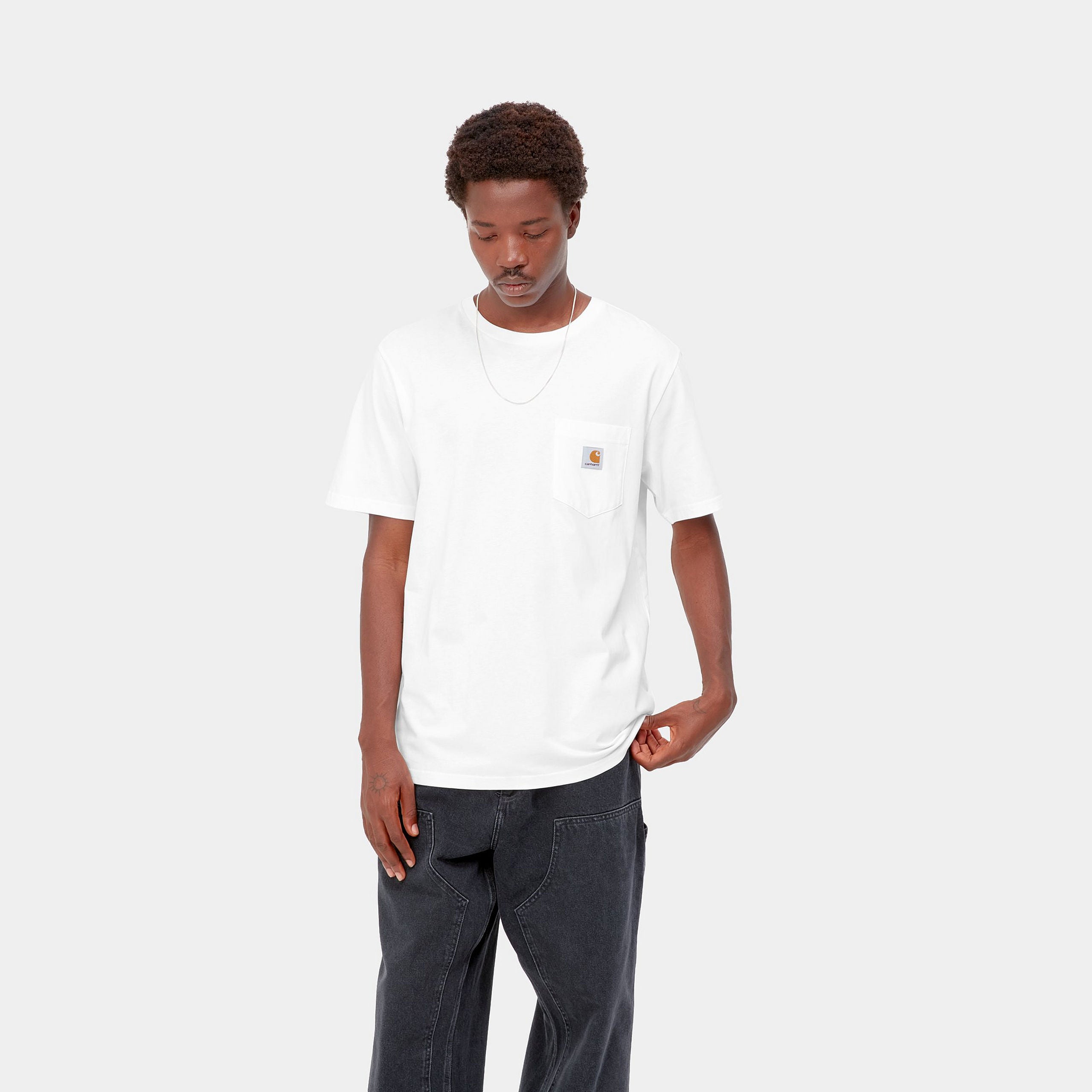 S/S POCKET T-SHIRT - White