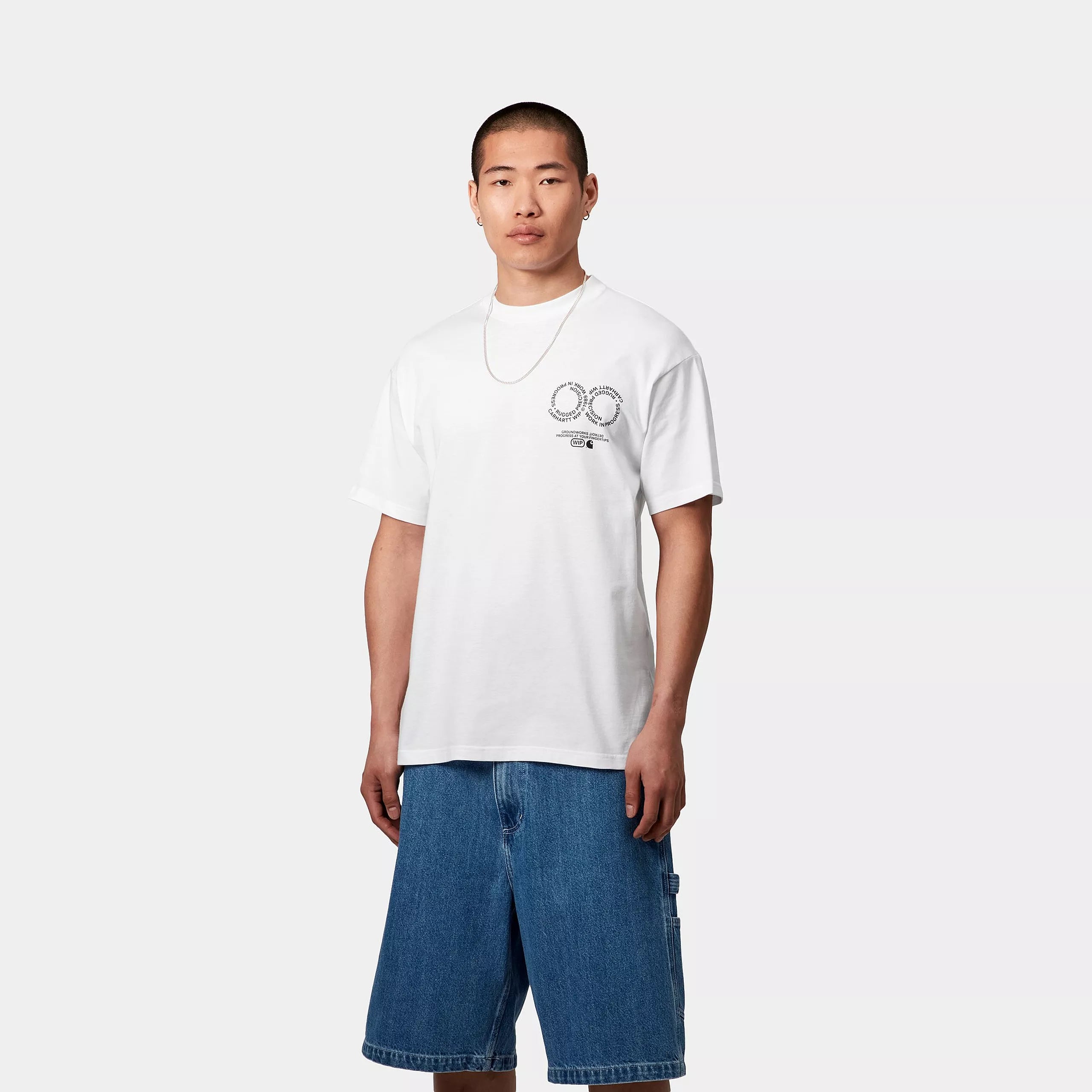 S/S ROTATION T-SHIRT - White / Black