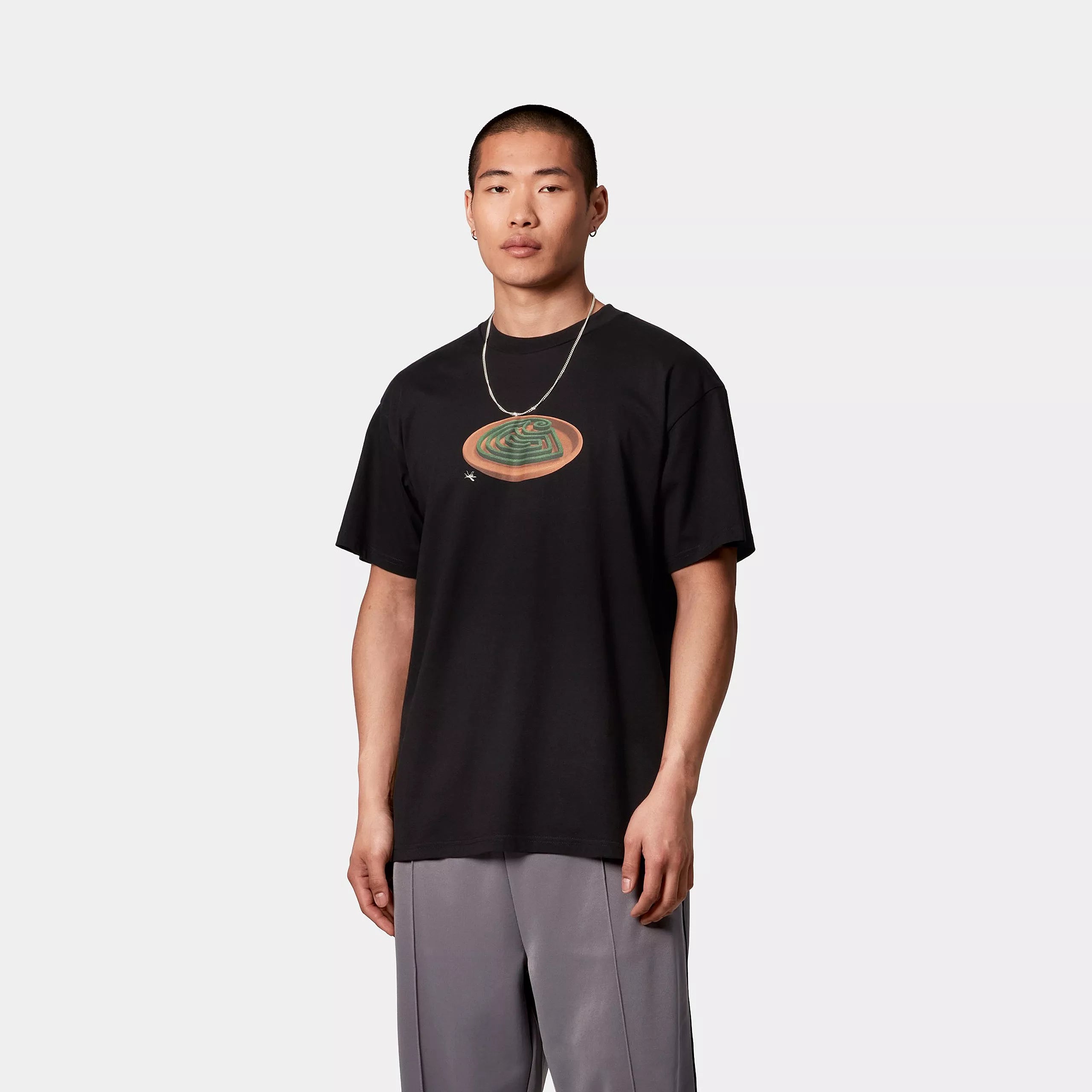 S/S SPIRAL T-SHIRT - Black