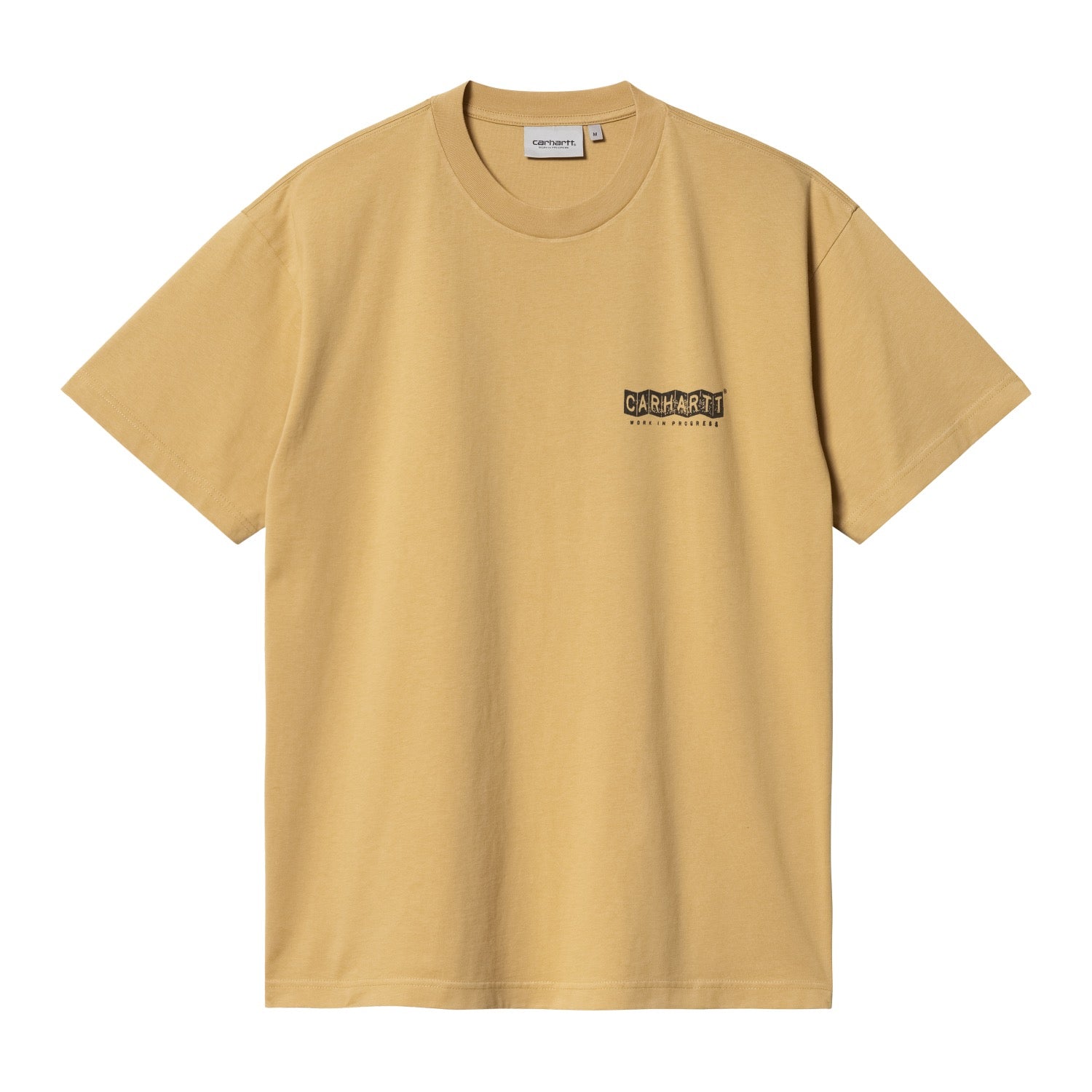 S/S STAMP T-SHIRT - Bourbon / Black (stone washed)