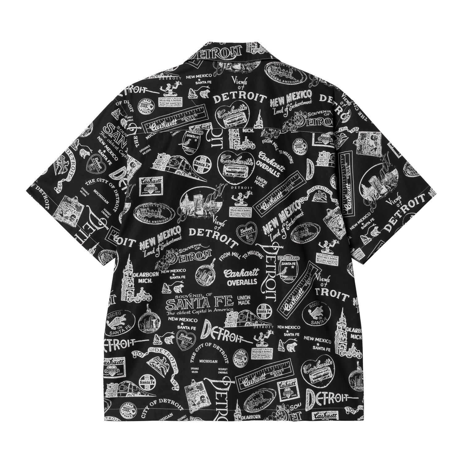 S/S STATE SOUVENIR SHIRT - State Souvenir Print, Black / Wax