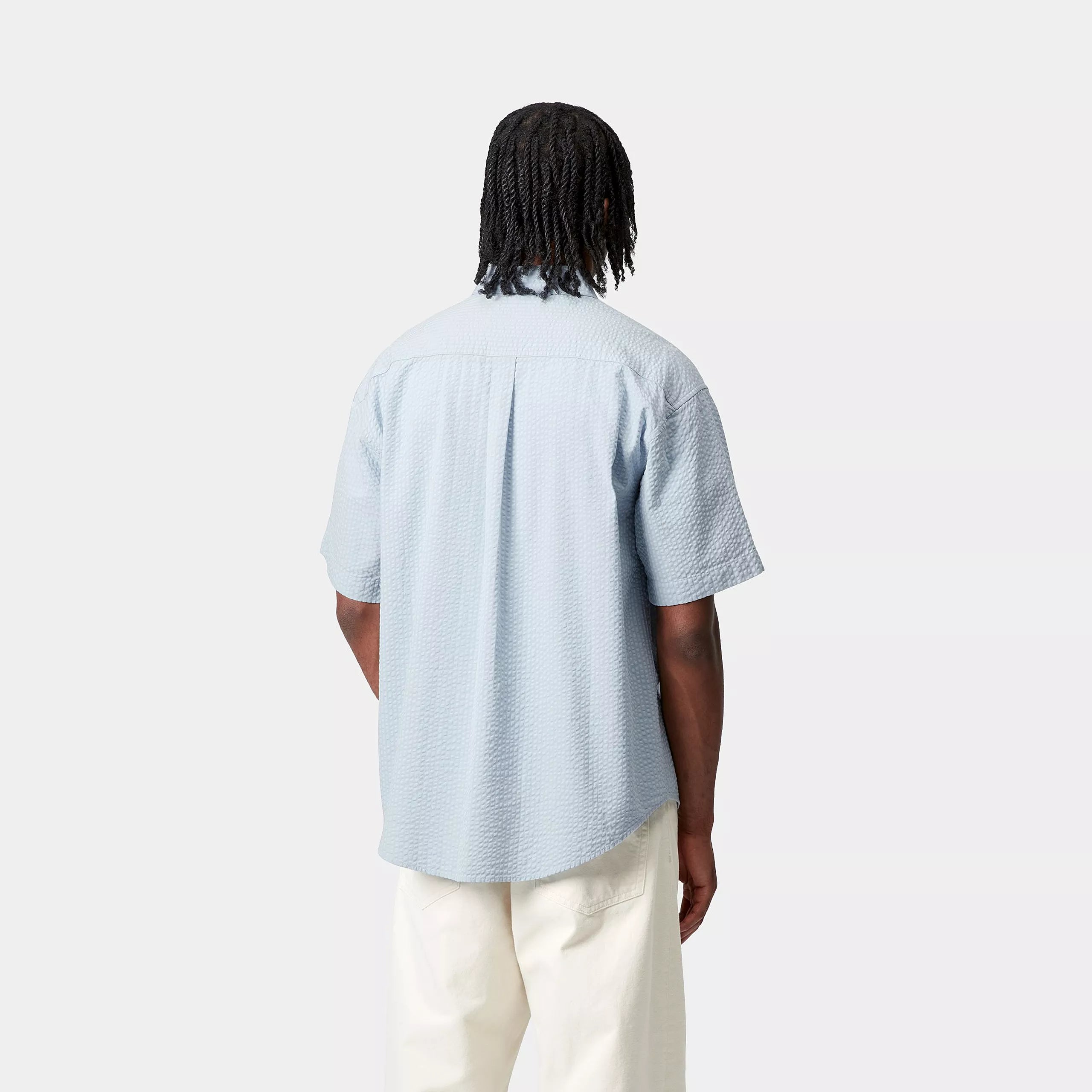 S/S TOLAND SHIRT - Toland Stripe, Blue Fog