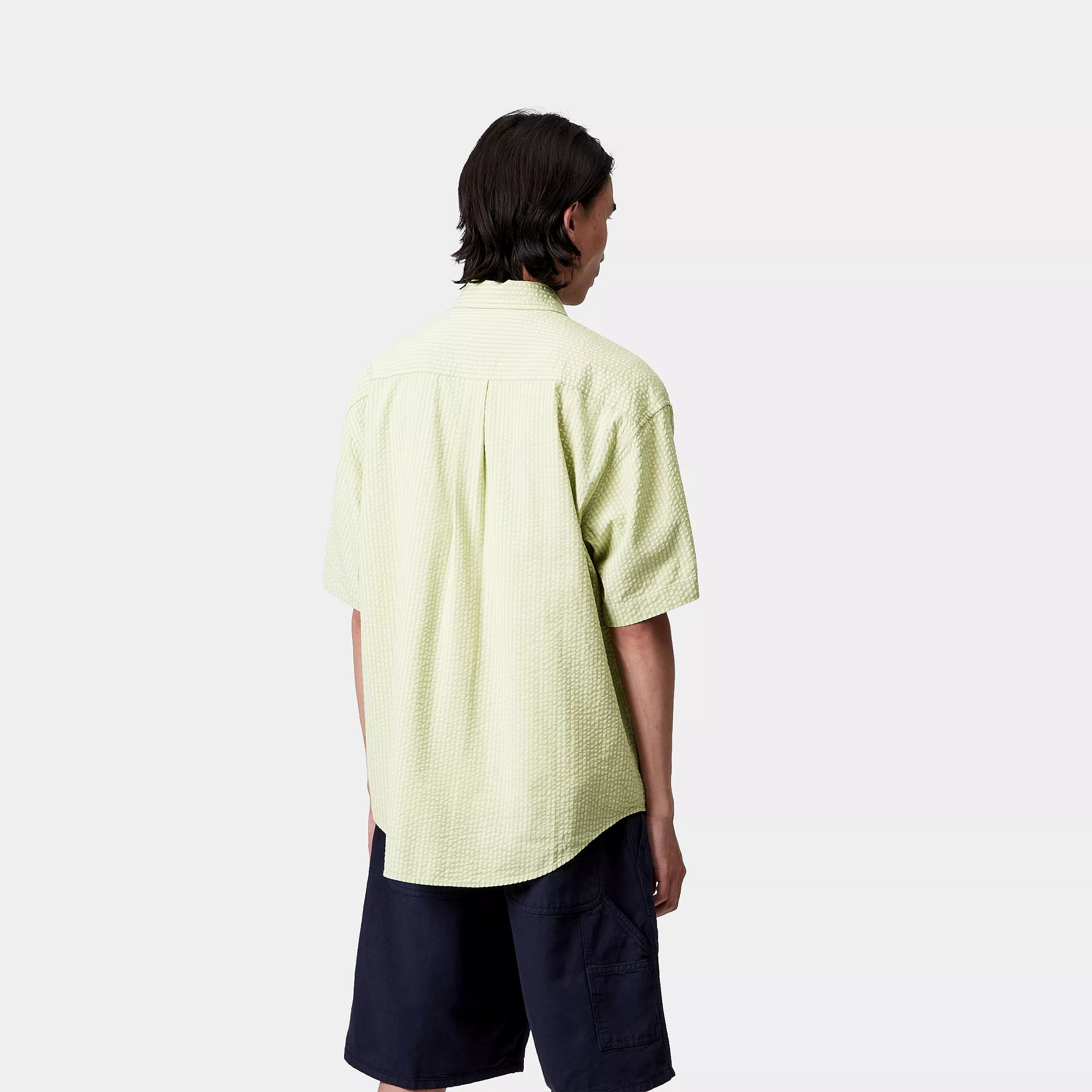 S/S TOLAND SHIRT - Toland Stripe, Pale Olive