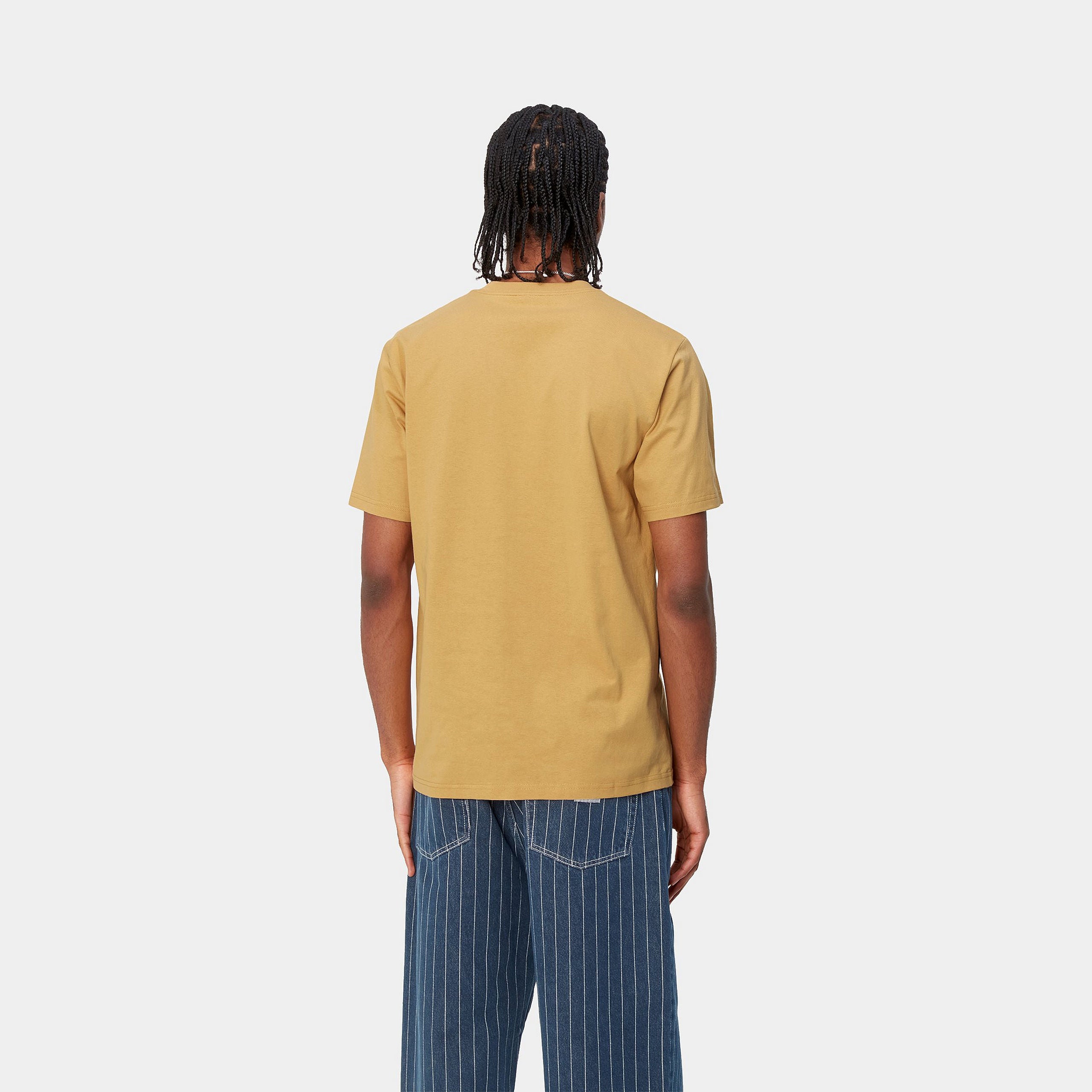 S/S UNIVERSITY SCRIPT T-SHIRT - Bourbon / White