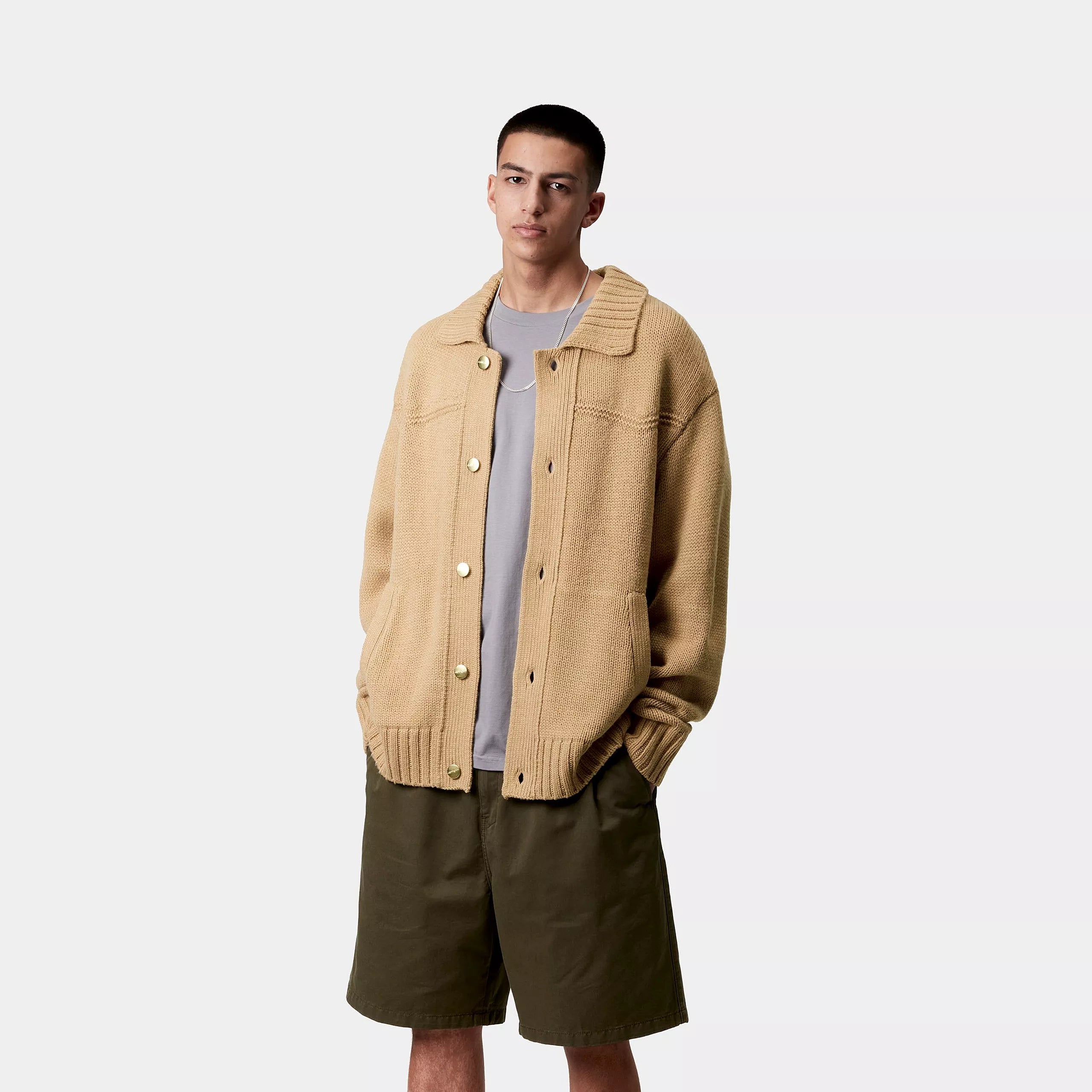 SANTA FE CARDIGAN - Dusty H Brown