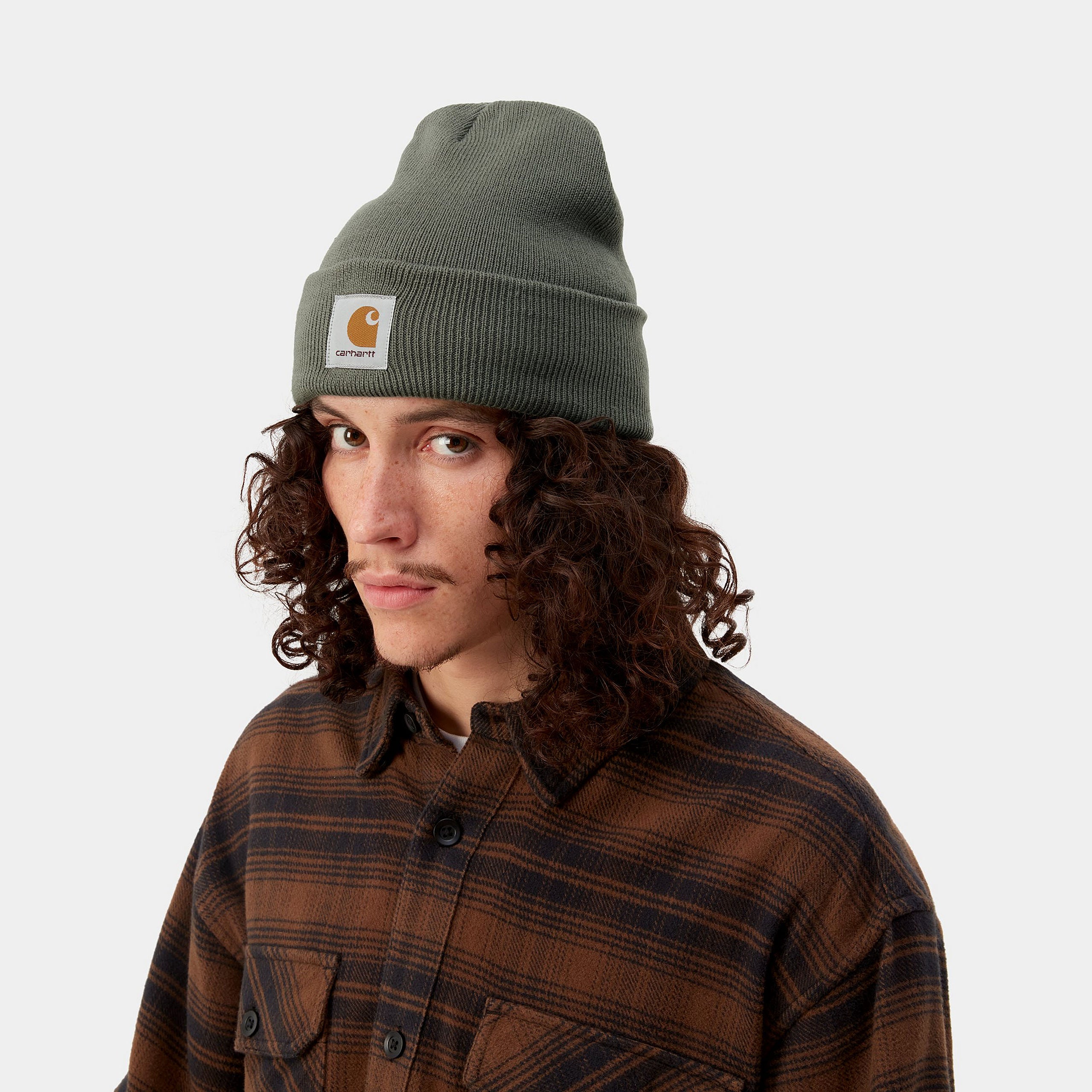 SHORT WATCH HAT - Smoke Green