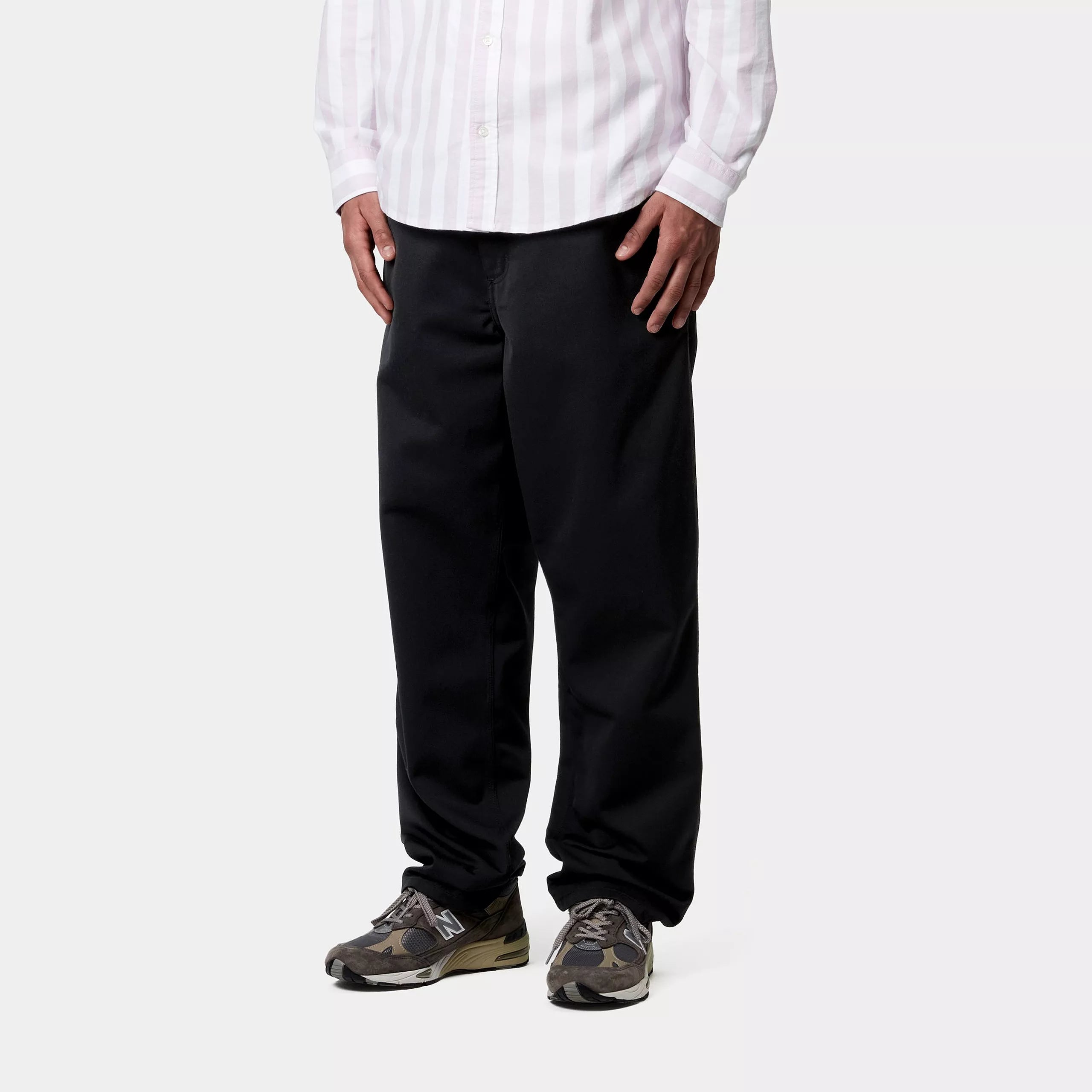 SIMPLE PANT - Black (rinsed)