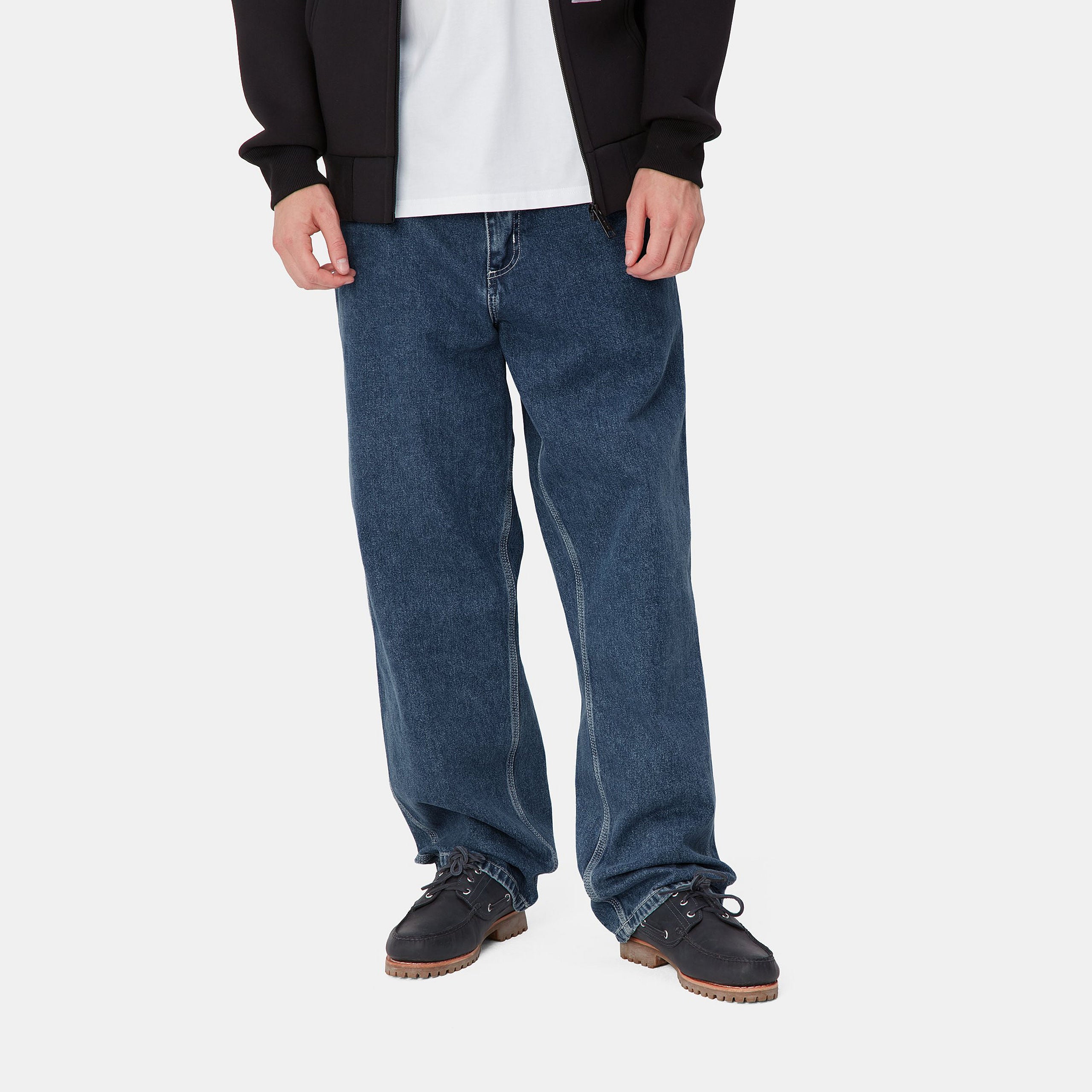 SIMPLE PANT - Blue (stone washed)