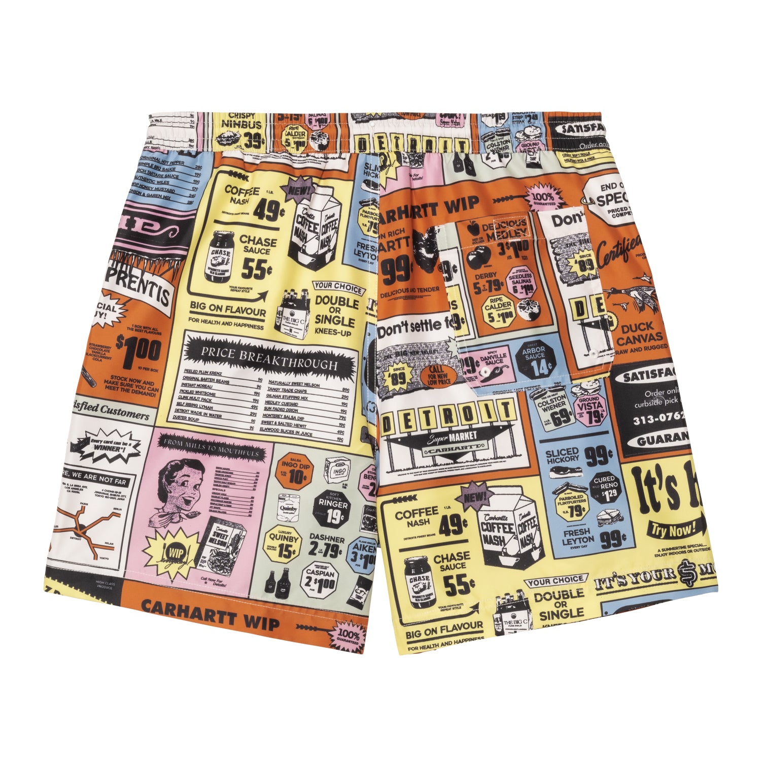 SLATER SWIM TRUNKS - Catalogue Print, Hue
