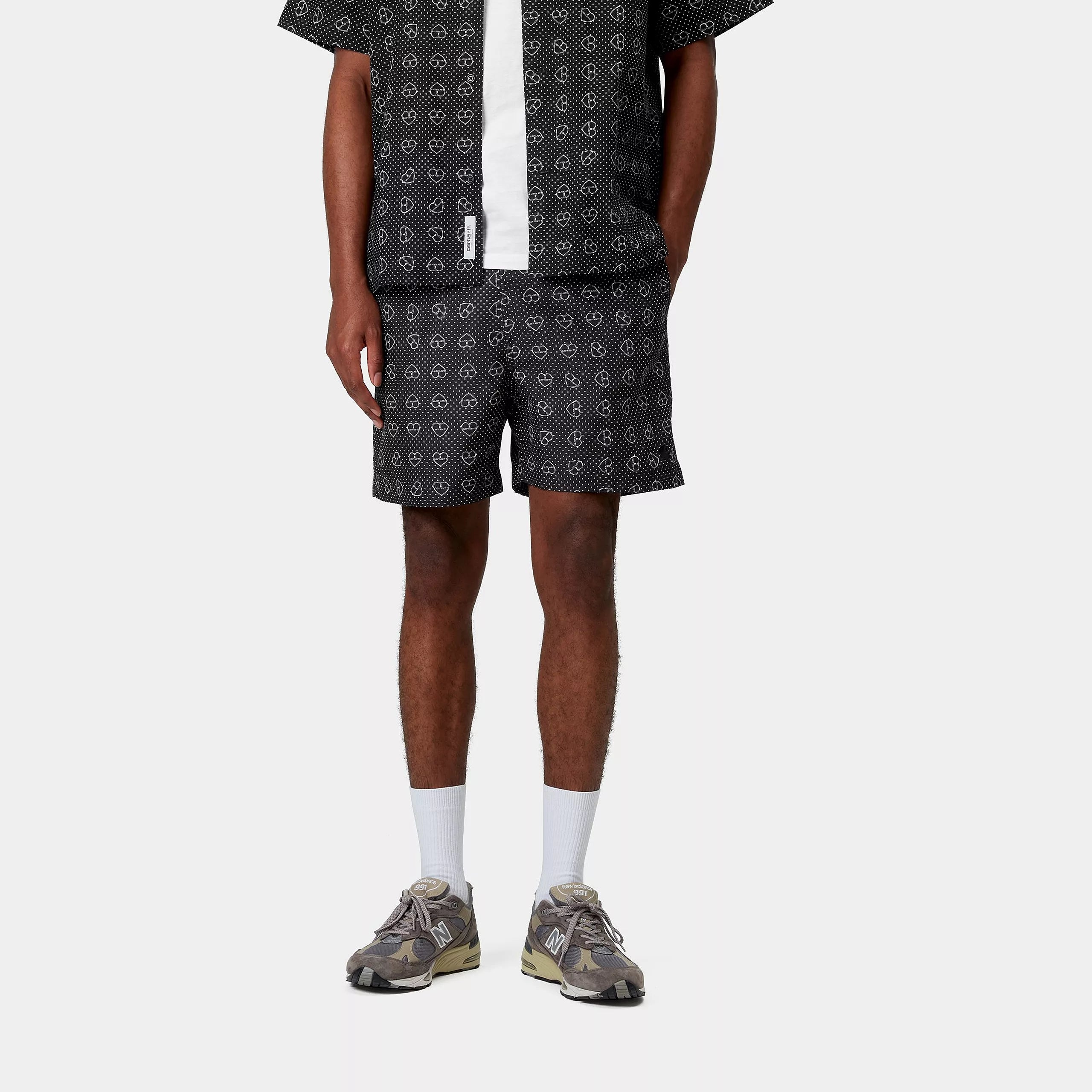 SLATER SWIM TRUNKS - Furoshiki Print, Black